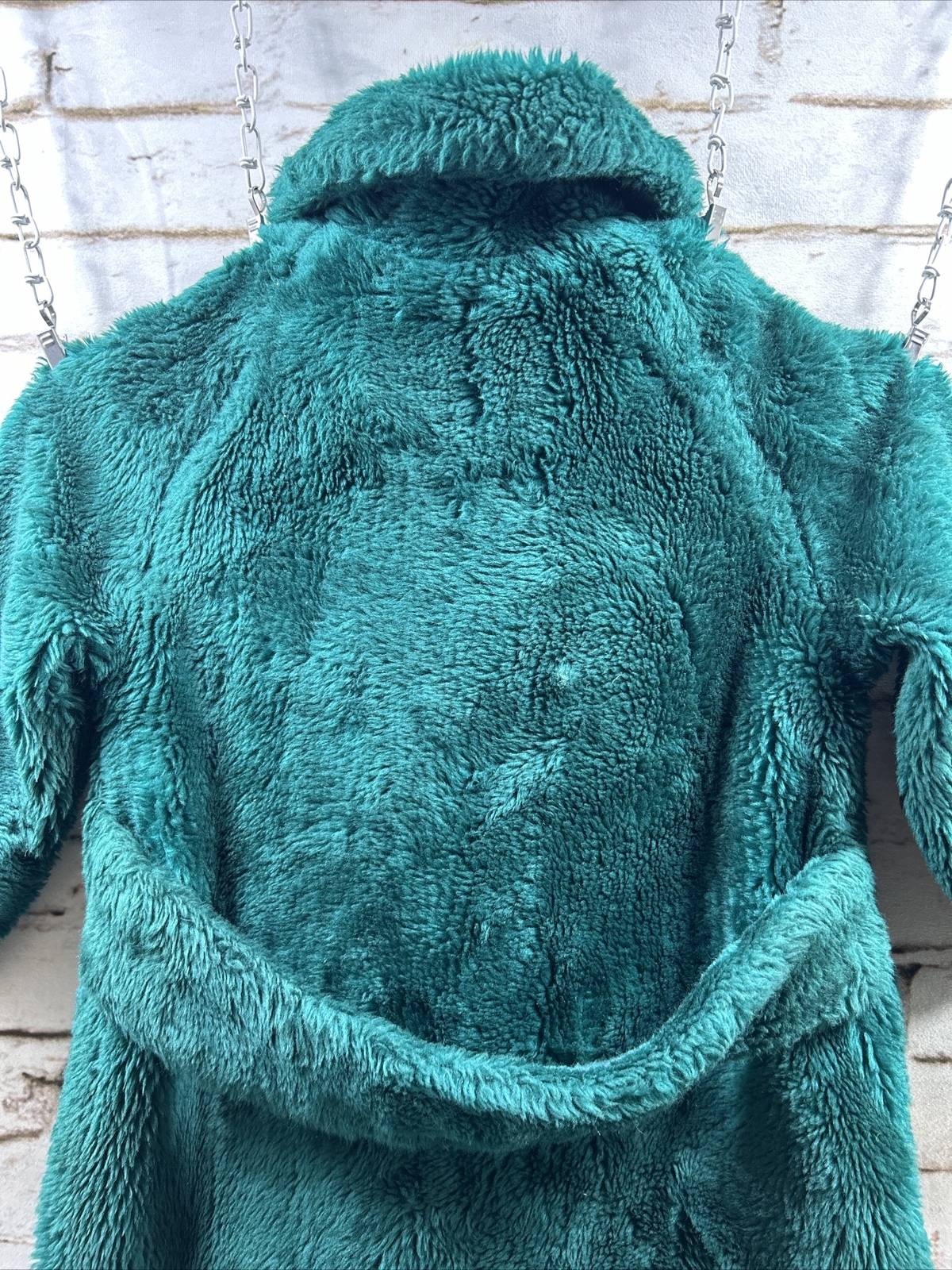 ​Vintage 1970s Teddy Bear by White Stag Green Faux Fur Coat Women&rsquo;s S
