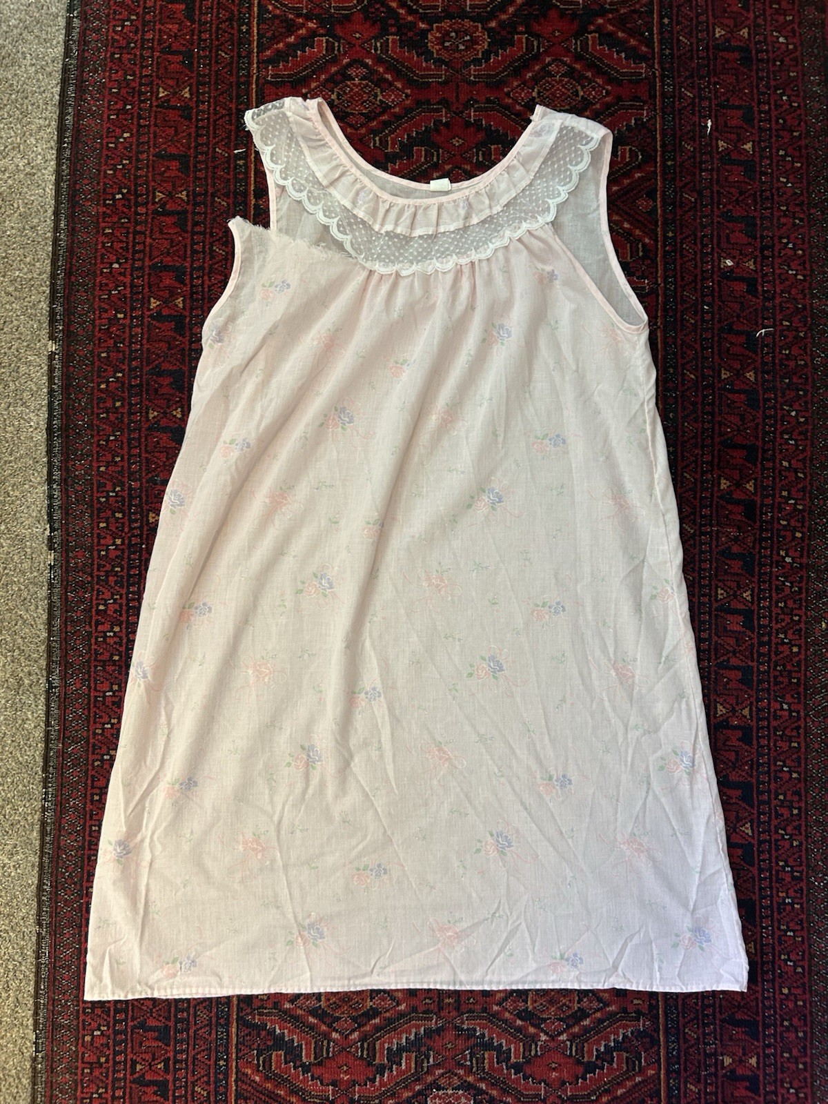 LOT OF 6 EDWARDIAN VICTORIAN PRAIRIE LINGERIE SLIP NIGHTGOWN THRASHED AS-IS