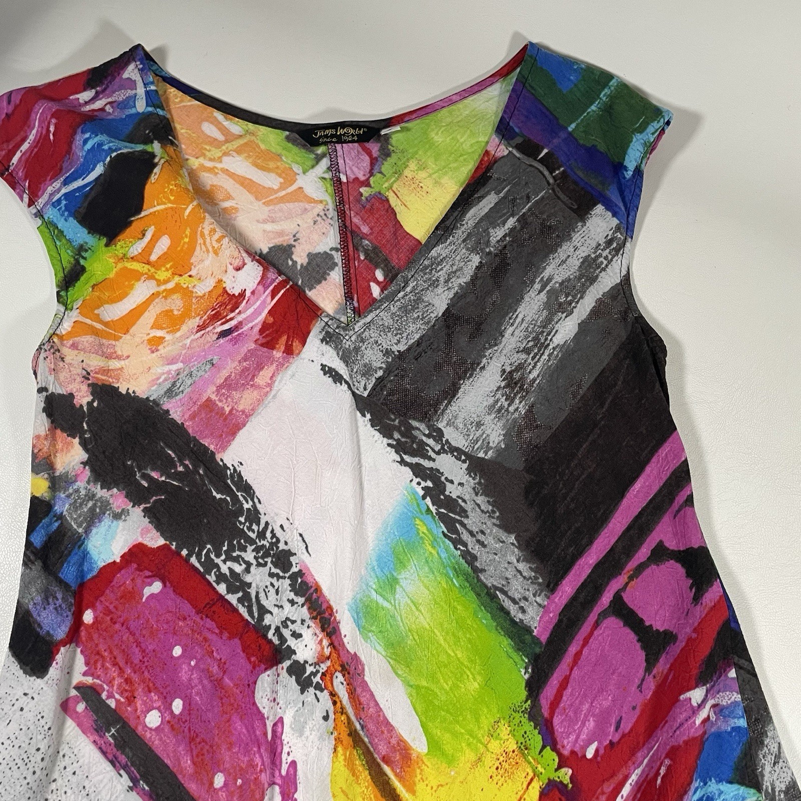 Jams World Womens Hawaiian Dress S Cosmos Graphic AOP Abstract USA Hawaii Rayon