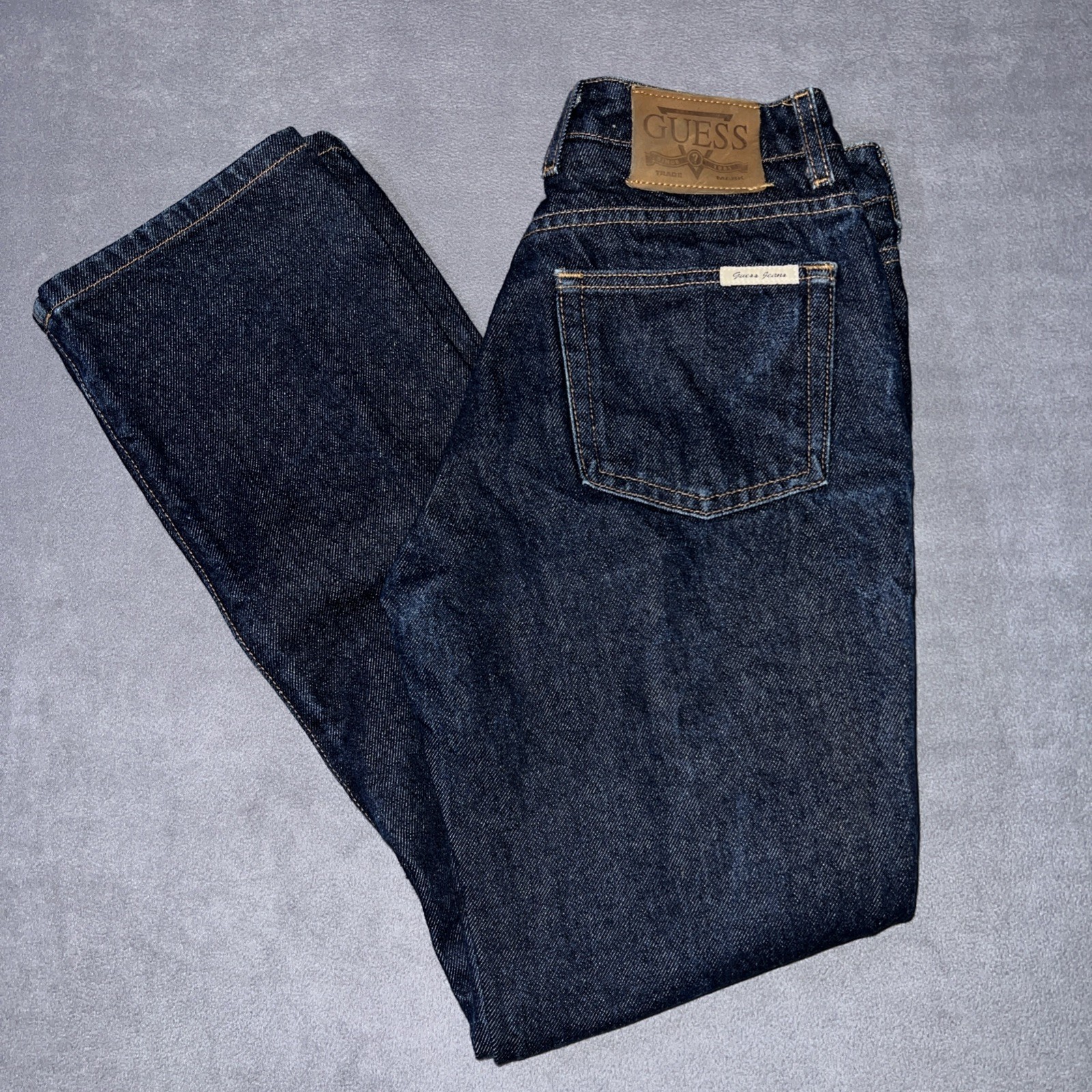 Vintage Guess Mom Jeans Womens 27 Dark Wash High Rise Made in USA