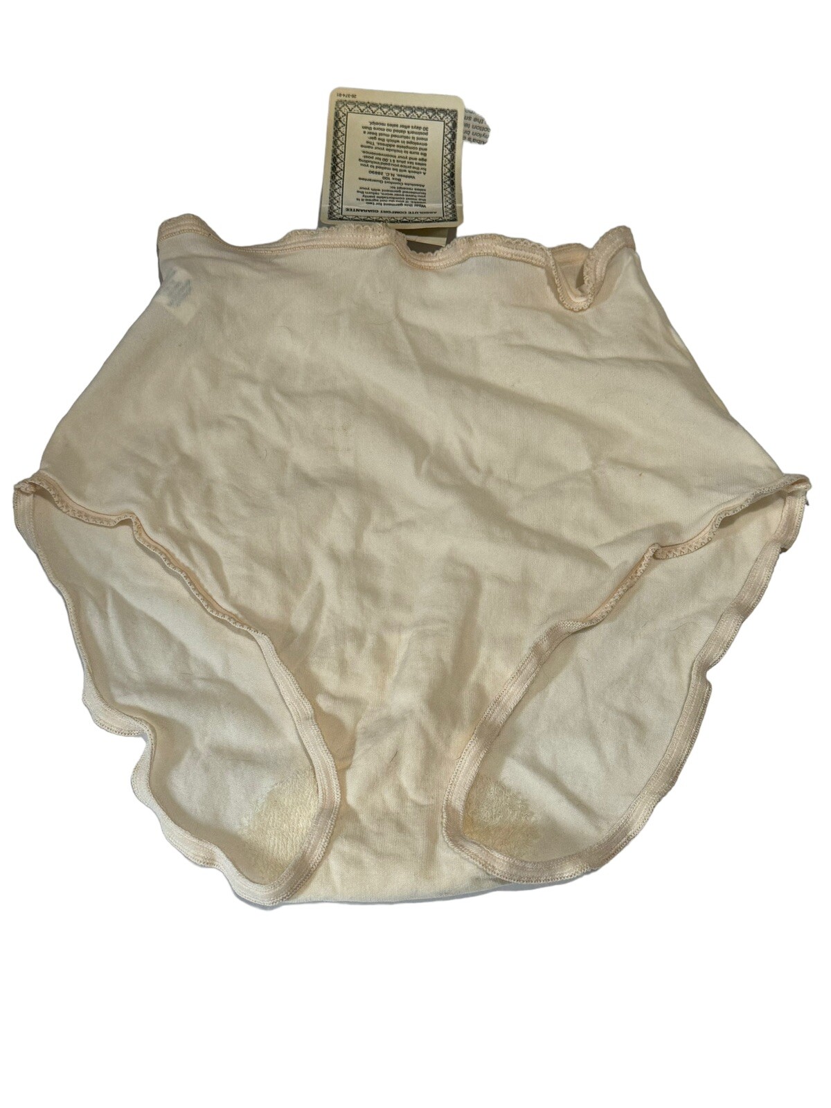 NOS Alba Nylon Stretch Brief 4-7 Underwear Briefs Panty Beige 40 32-38” CD