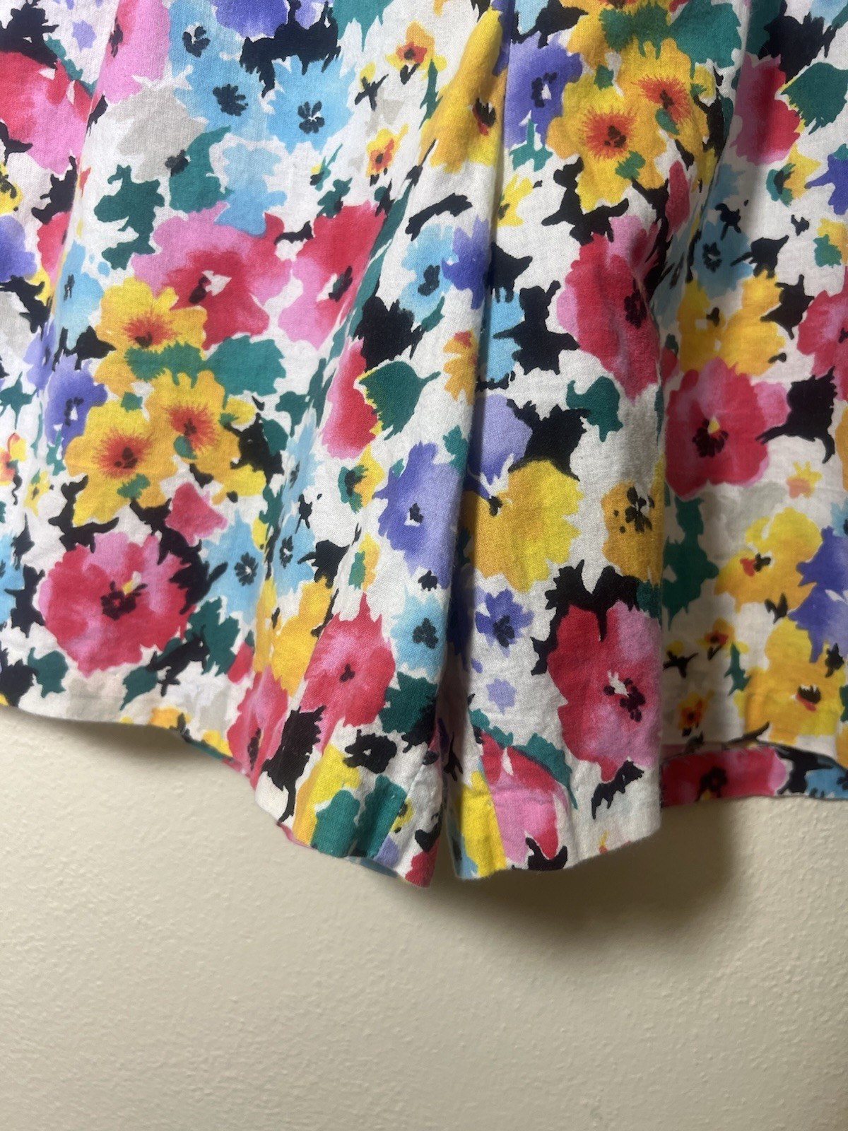 VTG JRT Women’s James River Traders Summer Shorts Pink Multi Floral Pull On, 14