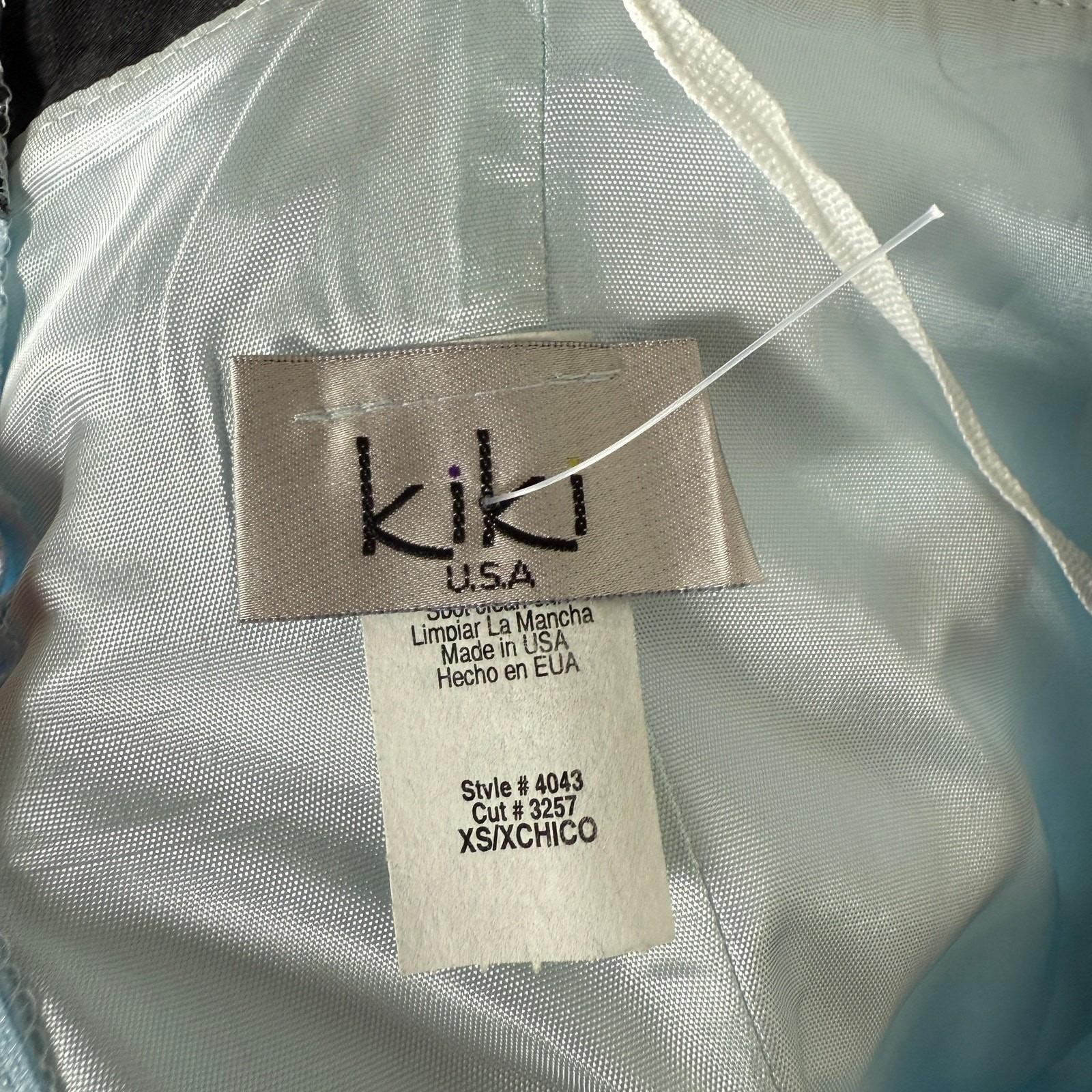 Vintage 90&rsquo;s Y2K Kiki USA Womens Dress XS Prom Party Formal Strapless Satin FF7