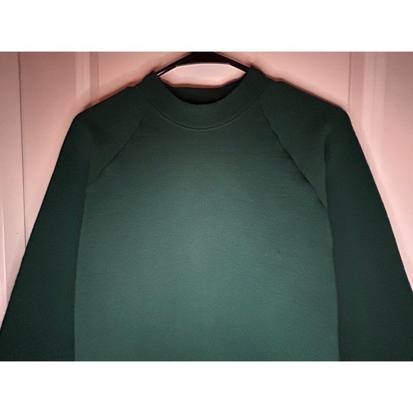 Vintage 90&rsquo;s Single Stitch Forest Green Fruit Of The Loom Crewneck Sweatshirt