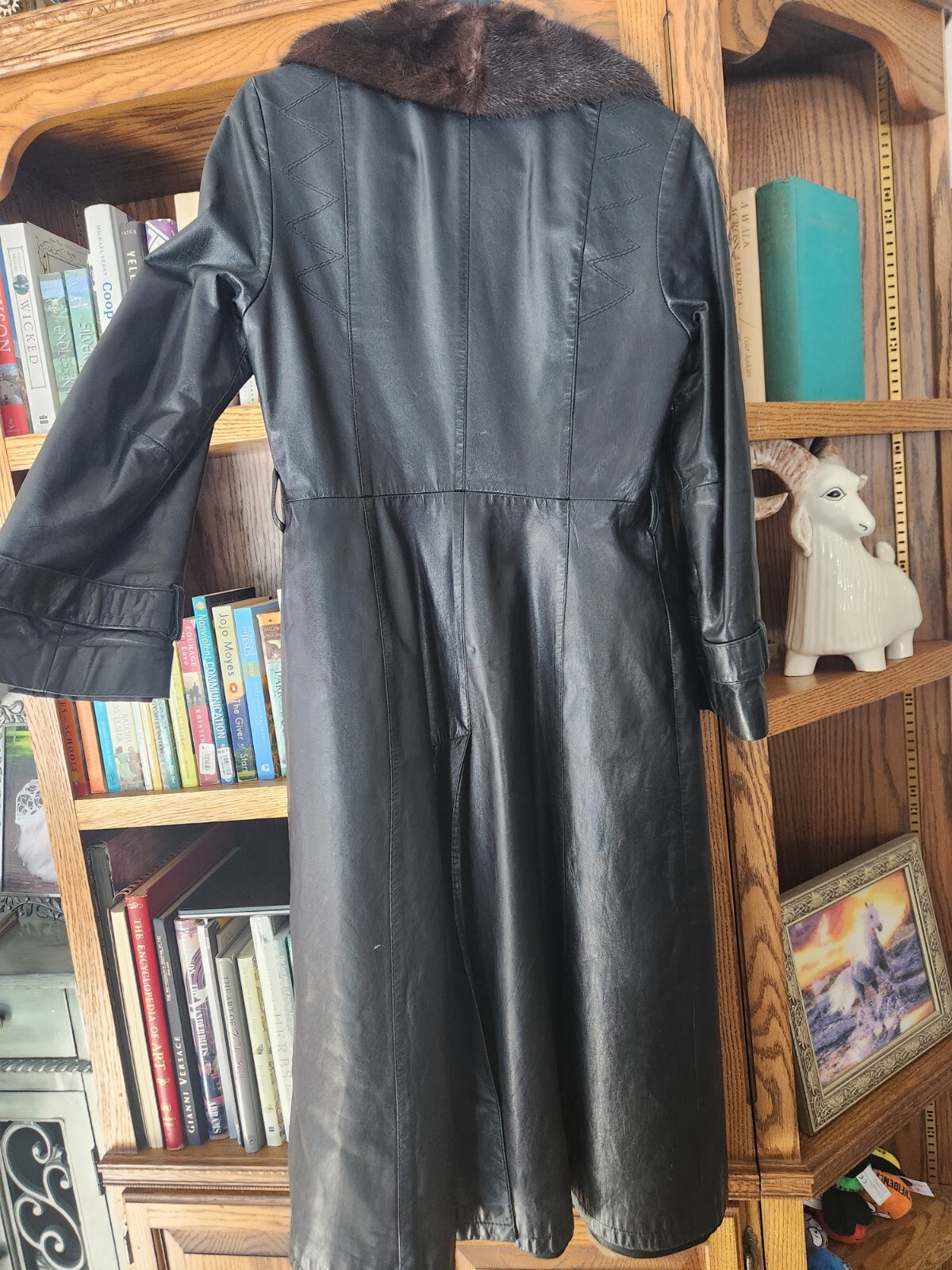Saks Fifth Avenue Revillon Boutique Paris Trench Mink Hamster Leather Fur Coat