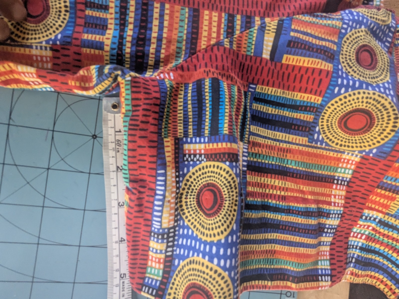 Handmade African Print Patchwork Button Up Shirt – Unique Artisan Piece