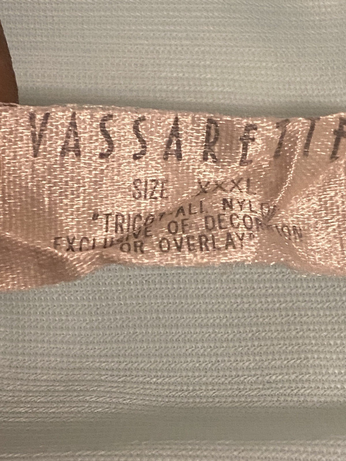 Vintage Vassarette Bed Jacket Nightgown Aqua Blue Lace Trim Made USA XXXL 3XL