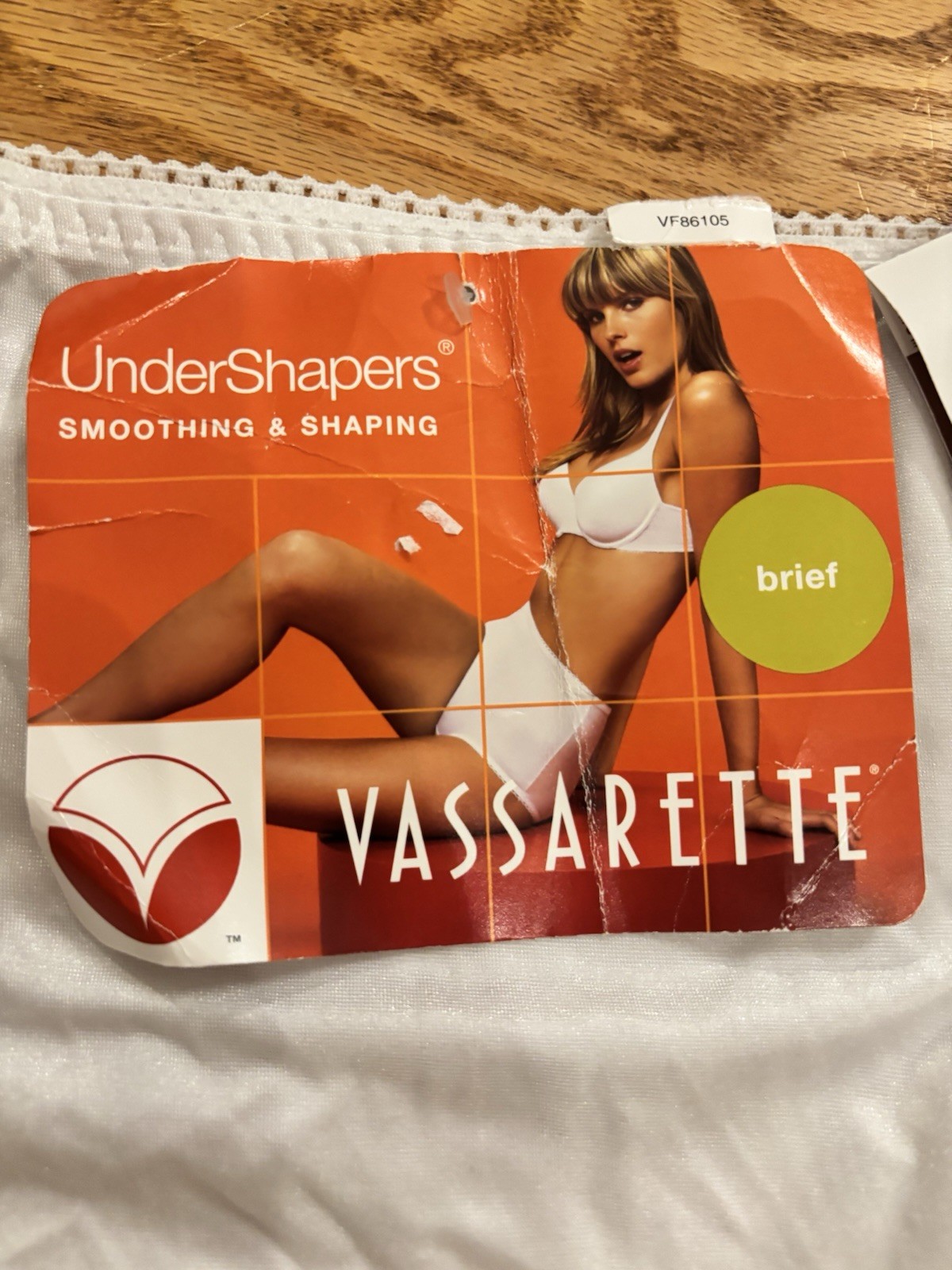 3X Vassarette Undershapers Panties Smoothing & Shaping 40001 White Satin NOS