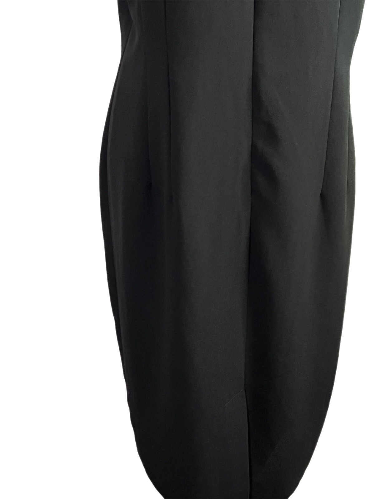 Vintage Worthington Black Lined Shift Dress Size 10 Made in Honduras