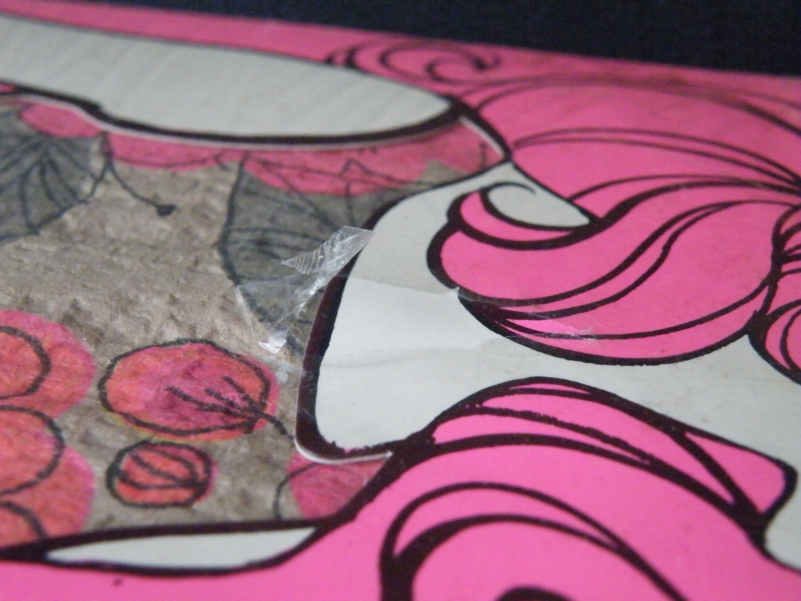 Vintage Hallmark Flower Fantasy Paper Fashion Party Dress Large 16-18 FREE SHIP