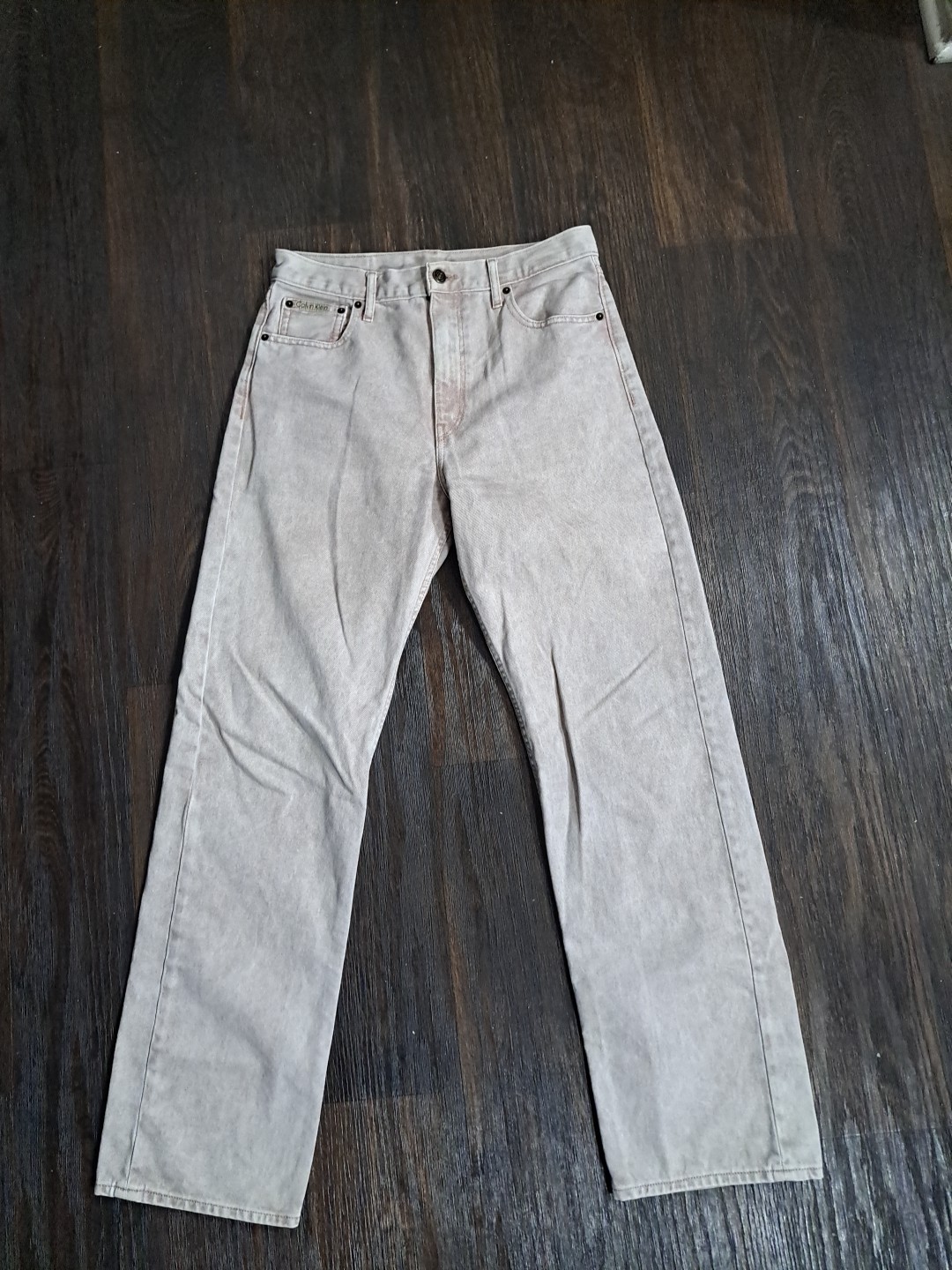 Calvin Klein Naturals Women Standard Straight Fit Jeans W29 Faded Earth Tone Tan