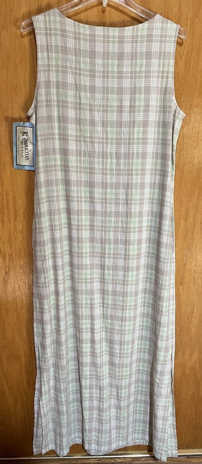 Vintage Pendleton Long Linen/Cotton Dress Medium