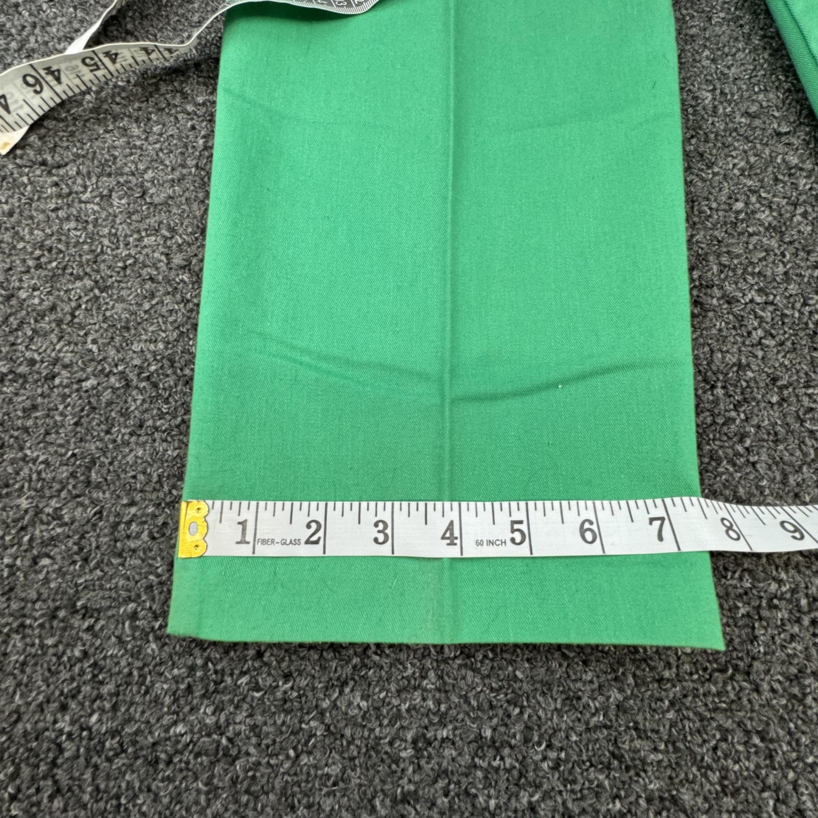 Vtg Club Newport Dress Pants Women 14-16 Green Flat Front Crease Solid Elastic