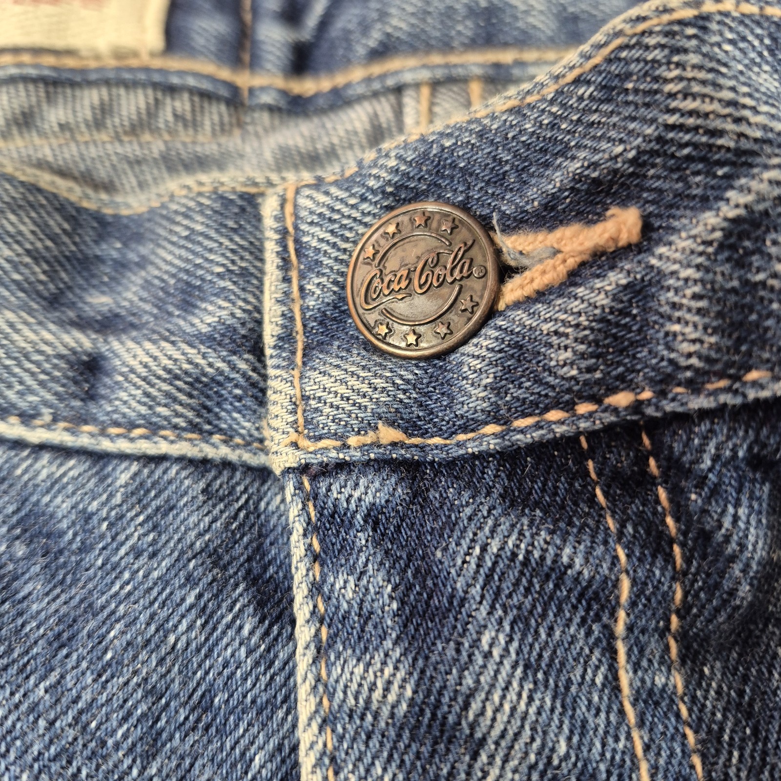 Vintage Coca Cola Women&rsquo;s Denim Jeans Blue Plus Size 33 X 30.5