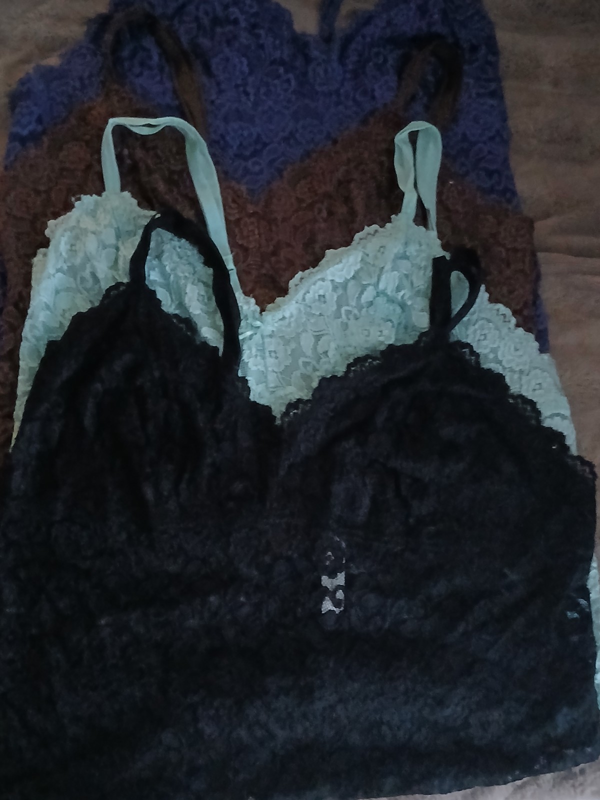 1 – Jet Black Vintage Cabernet Lace Cami – 3X Style 4231