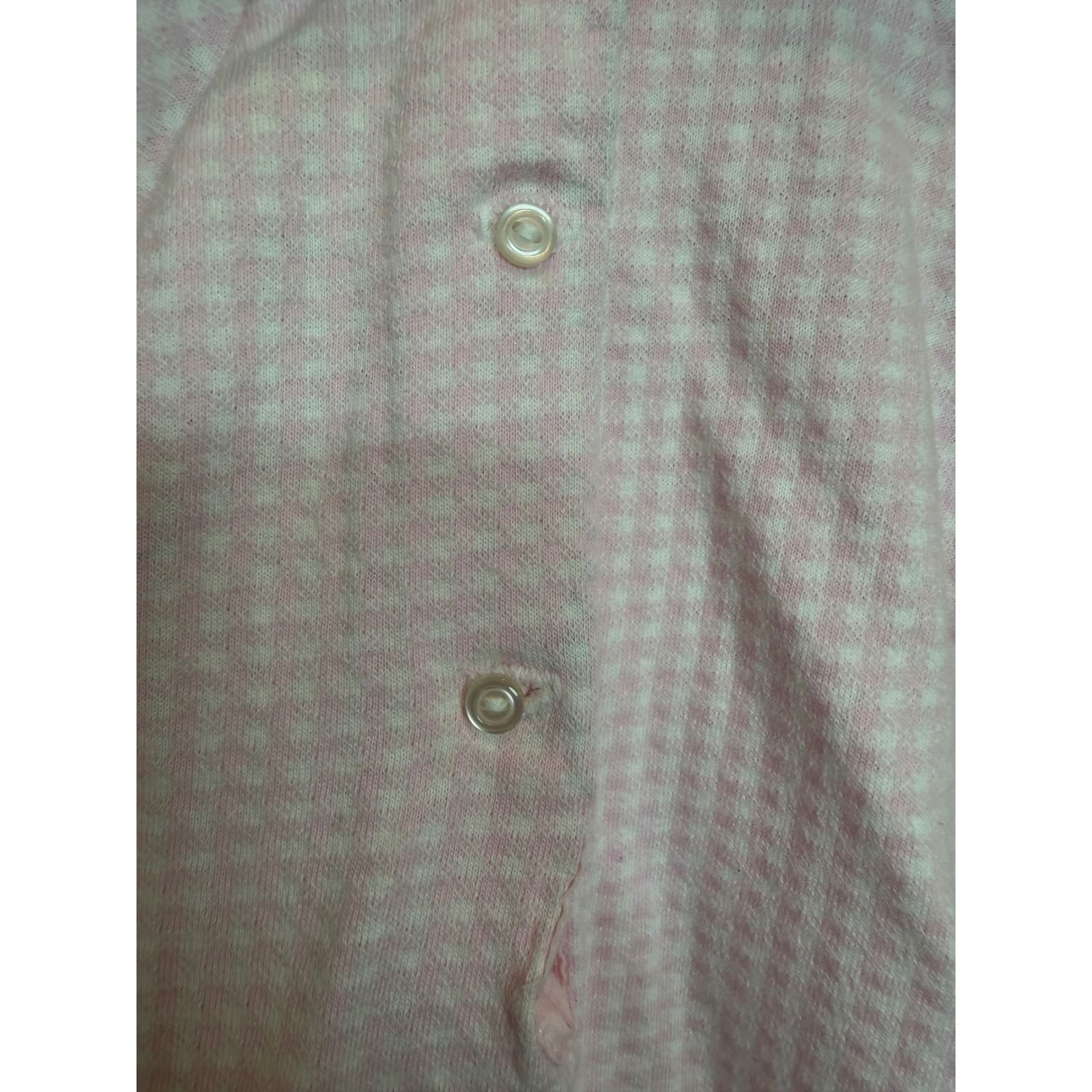 31. Vintage Joli Collection Pink Gingham Bunny Embroidered Bubble Romper 3/6M
