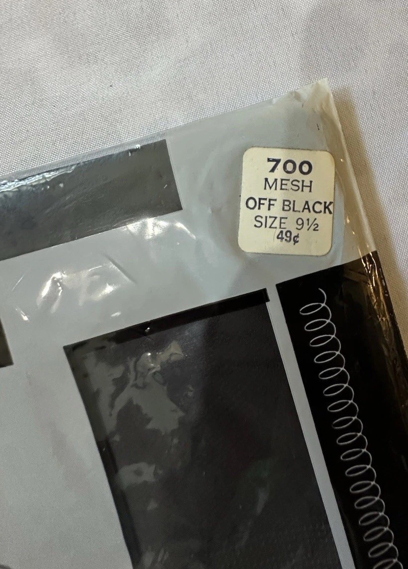 Forever Beautiful Hosiery Off Black Stockings Sz 9.5 400 Needle 15 Denier Nylon