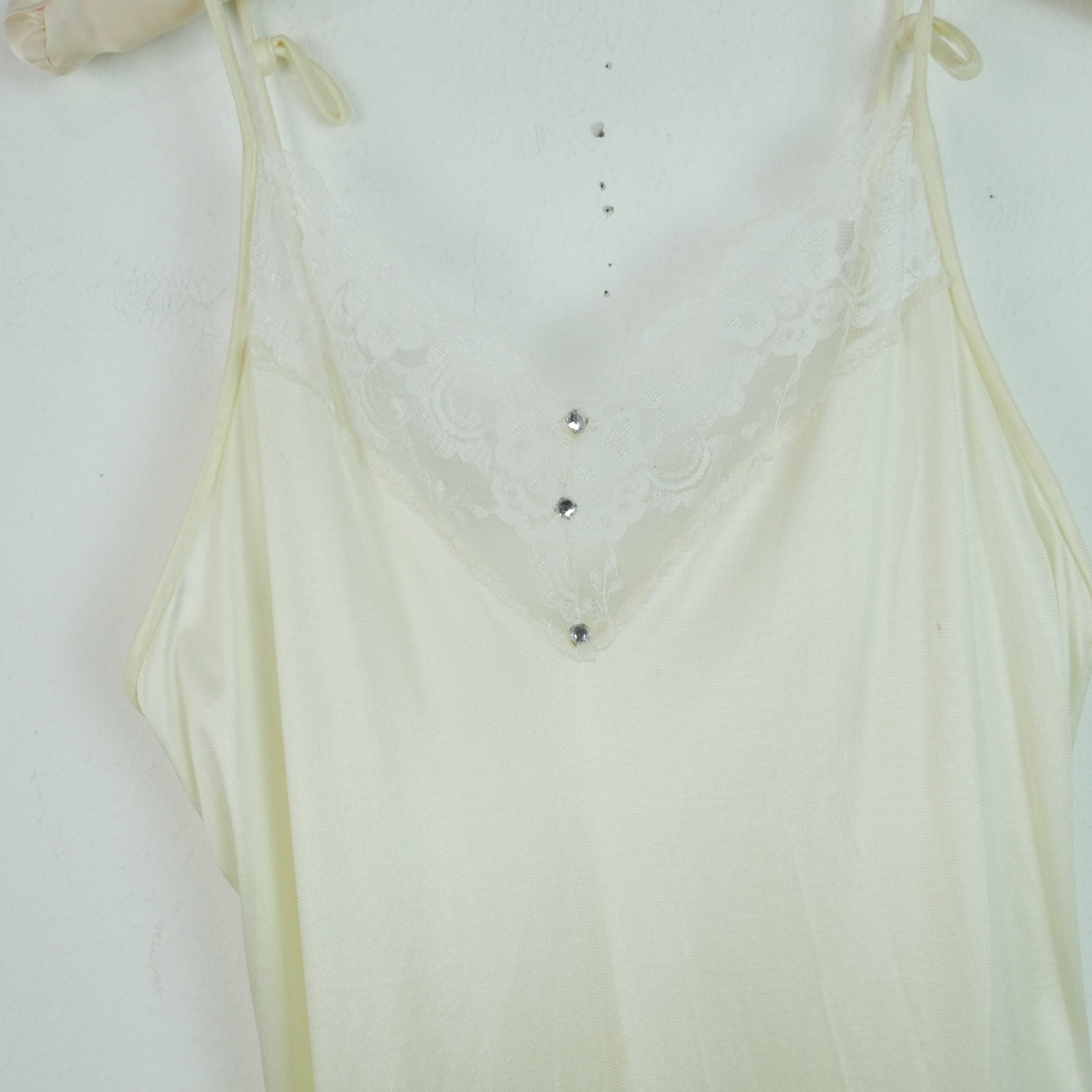 Vintage Val Mode Peignoir Set Sheer Nylon Lace Medium Coquette Bridal Romantic