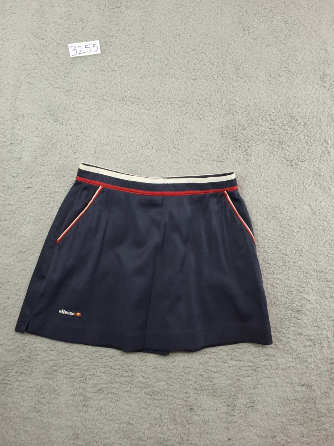 Preppy Vintage Navy Blue Tennis Skirt Ellesse 1980s