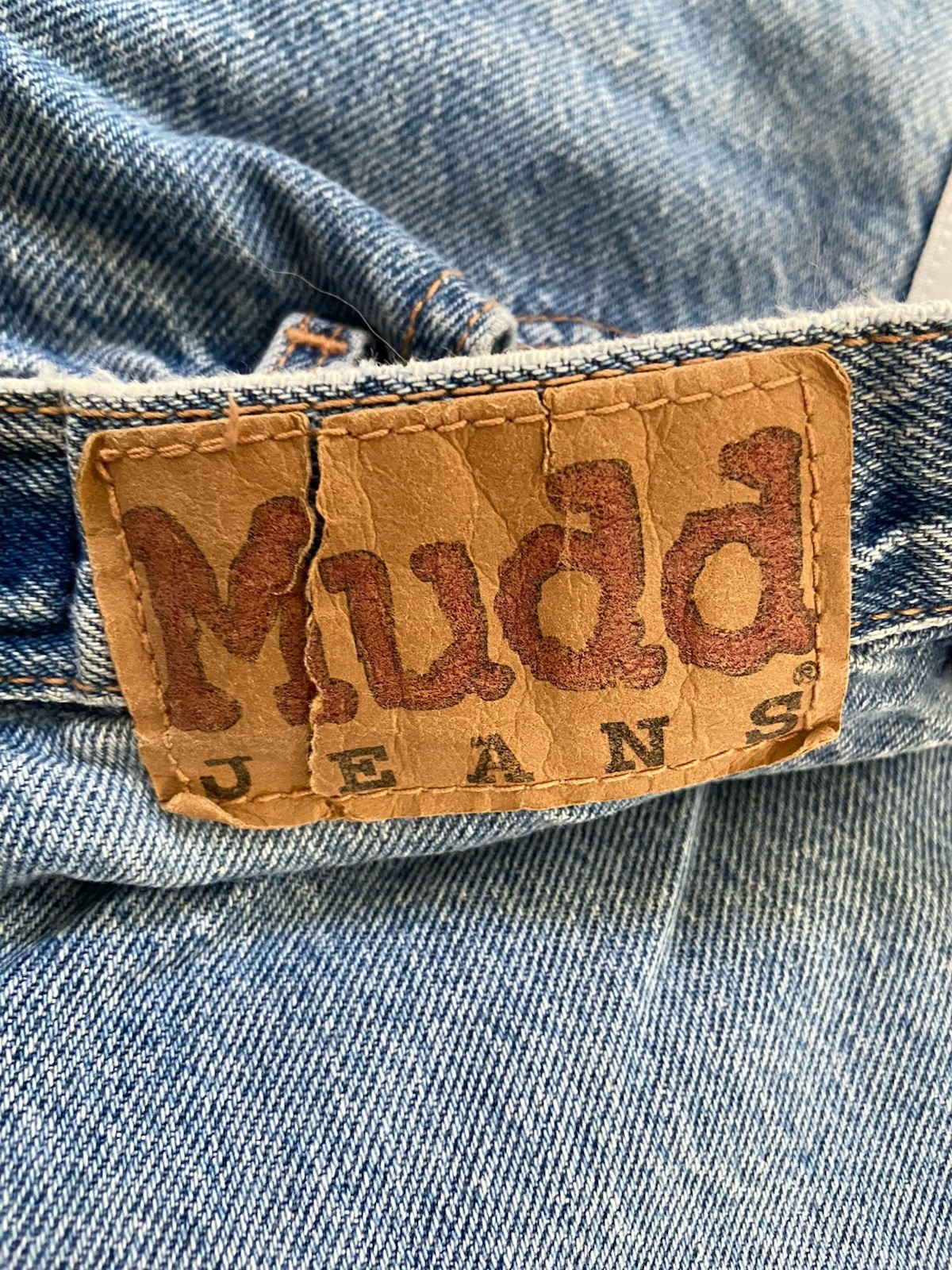 Vintage Y2K 2000s Mudd Side Stripe Low Rise Flare Jeans Denim 11 Distressed 29”