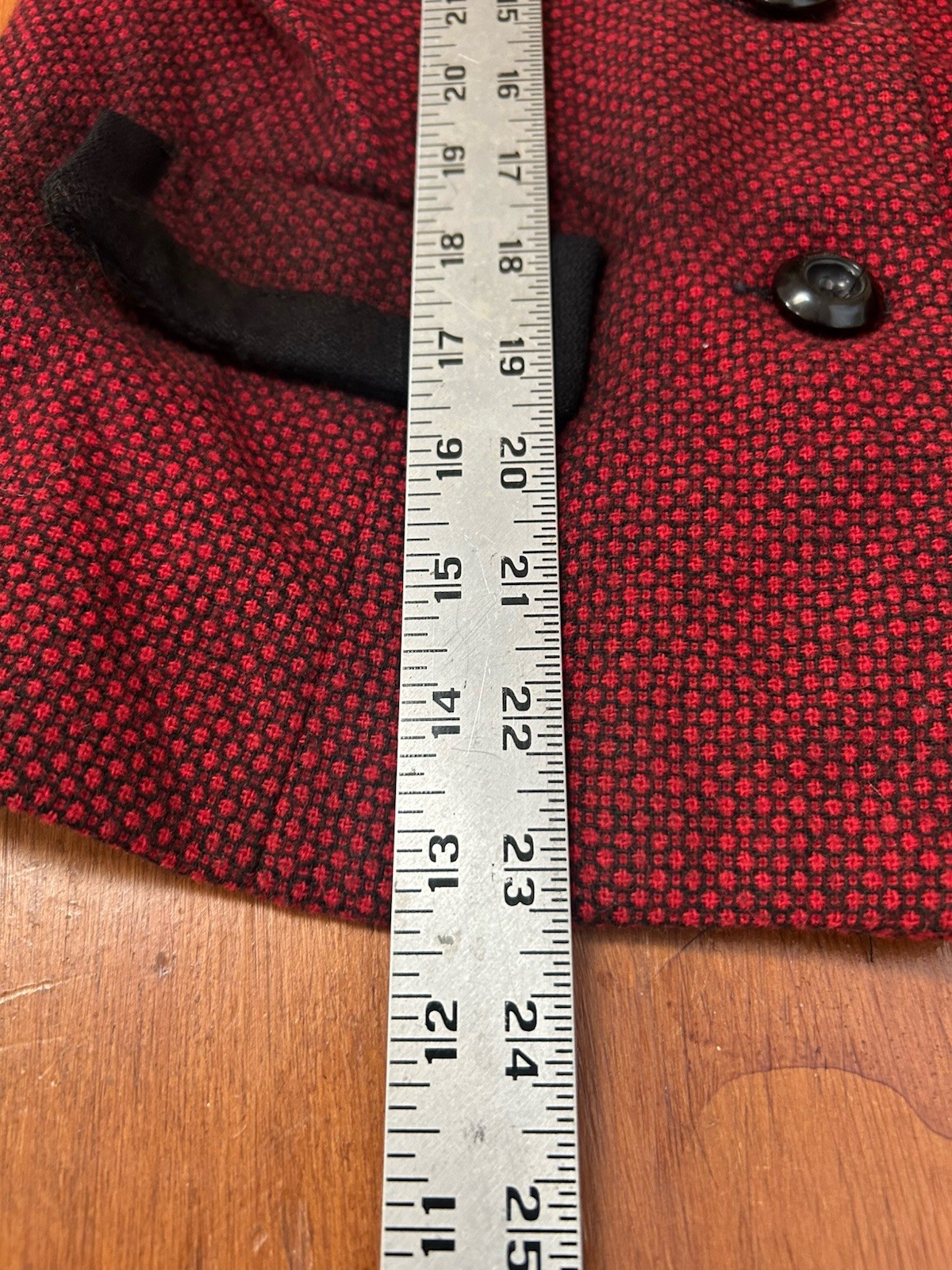 Vintage Wool Pants Suit Blended Wool Red Blazer Pleats Trousers Size 6 1990s Y2k