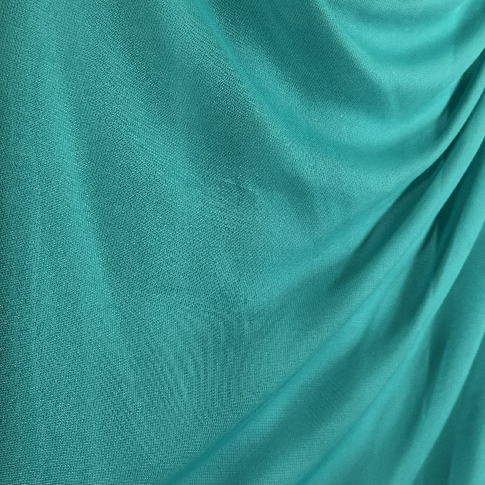 Vintage Y2K/2000s City Triangles Ruffled Maxi Dress/Gown Turquoise Formal Prom M