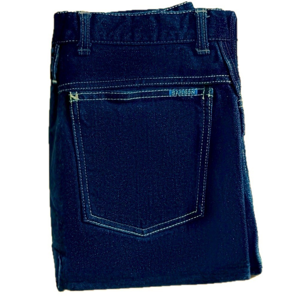 👖🛼 SASSON « Madame » High-Rise Straight Jeans | Vintage Late 70s Japan | Sz 14