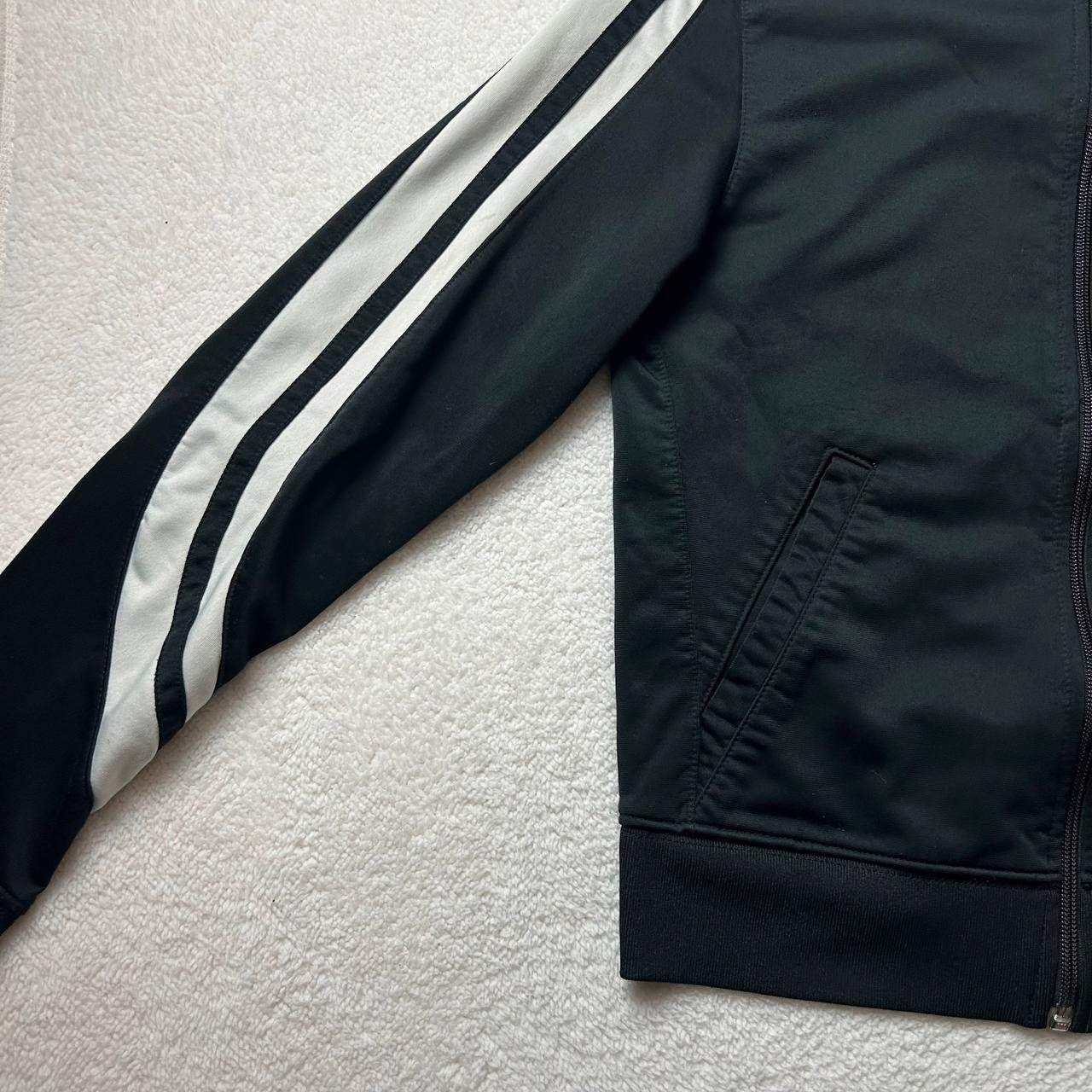 Vintage Nike Full Zip Track Jacket Swoosh Logo Size Medium Black Yellow Striped