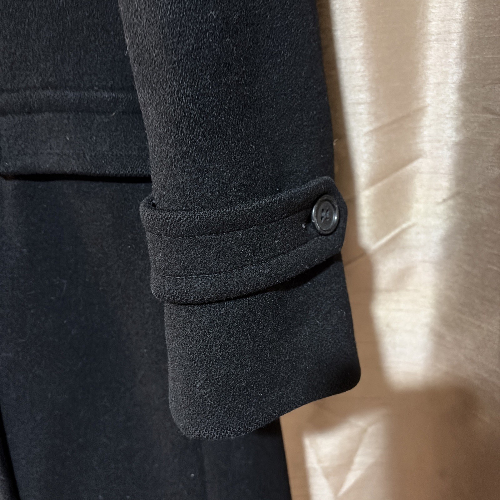 VTG Evan Picone Long 100% Wool Double Breasted Coat Women&rsquo;s Medium Black (8?)