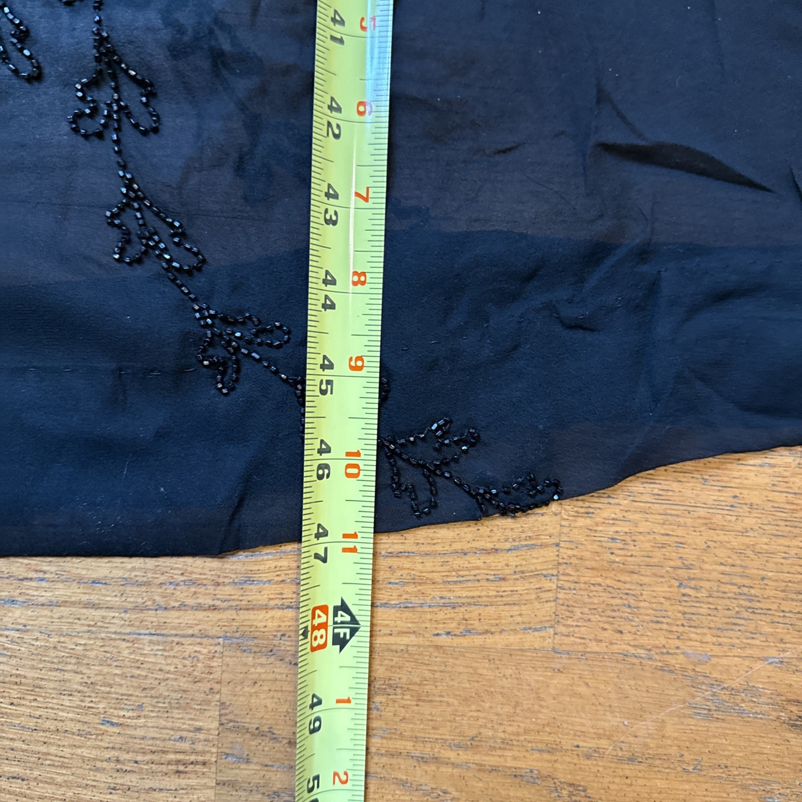 Antique 1920s Beaded Silk Chiffon Flapper Dress – Authentic Art Deco Tabard