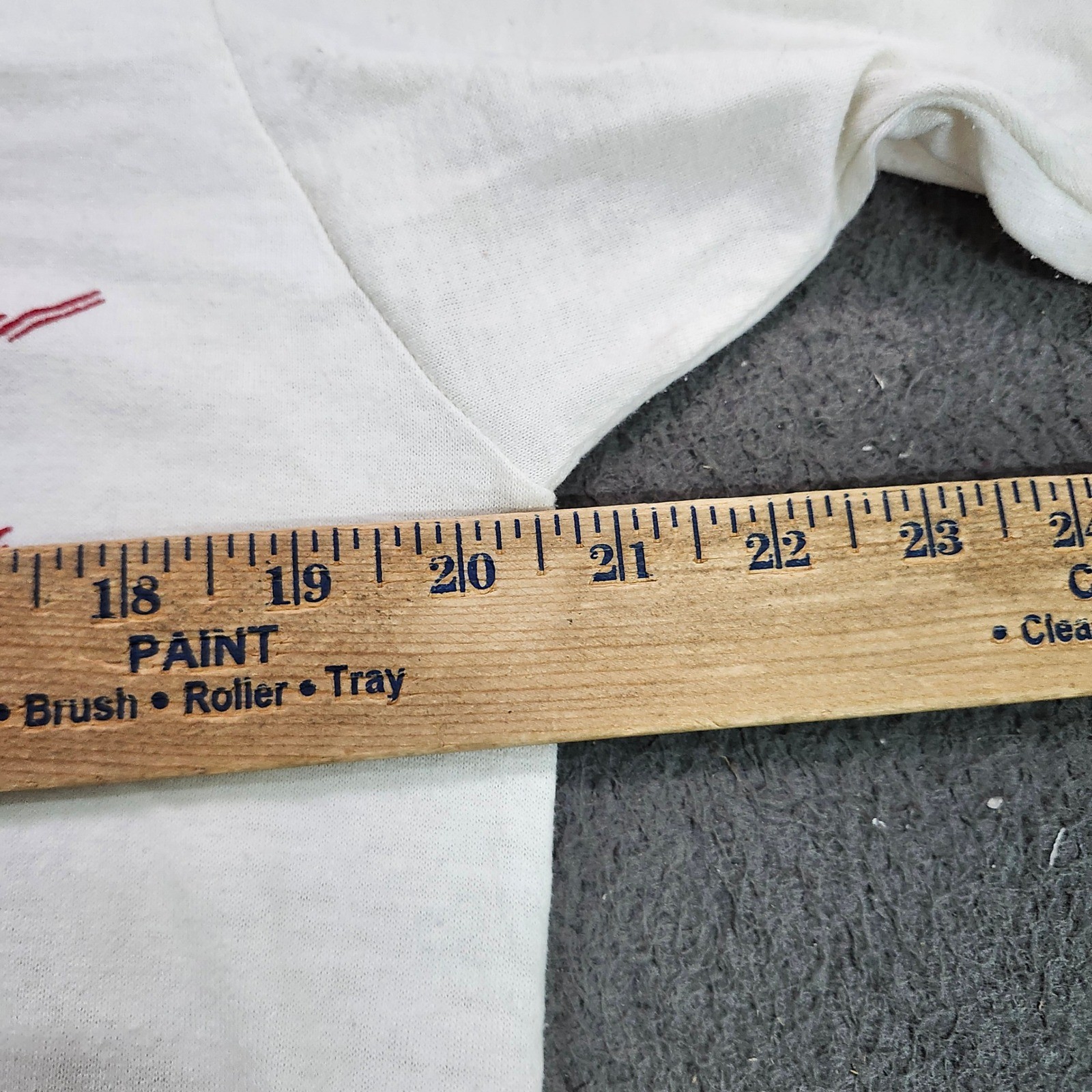 Vintage Coca-Cola Ringer Nightgown White Red V-Neck Sleep Shirt 80s USA Small