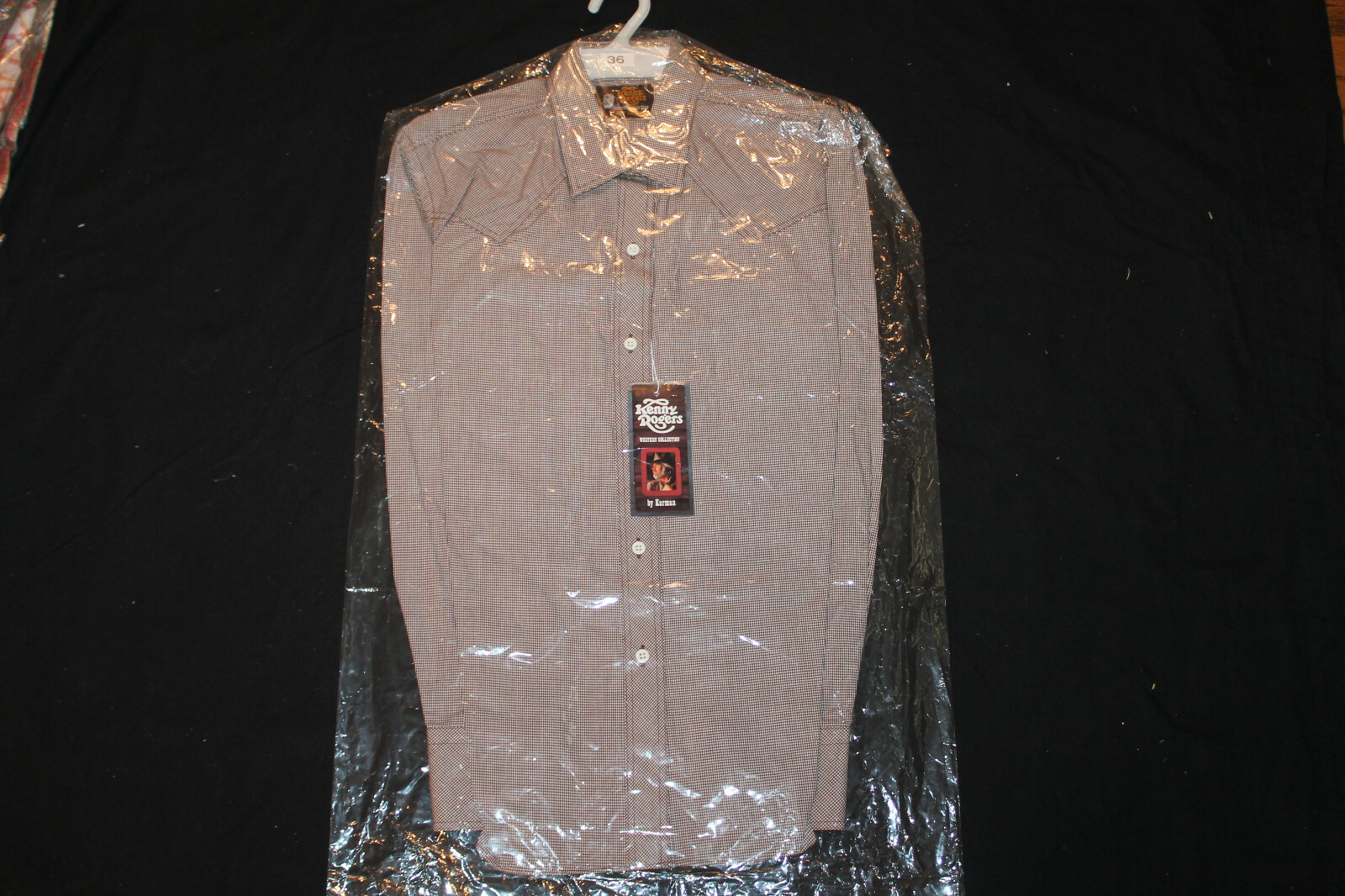 Women&rsquo;s Kenny Rogers Karman Long Sleeve Western Wear Shirt Brown Size 36 NWT