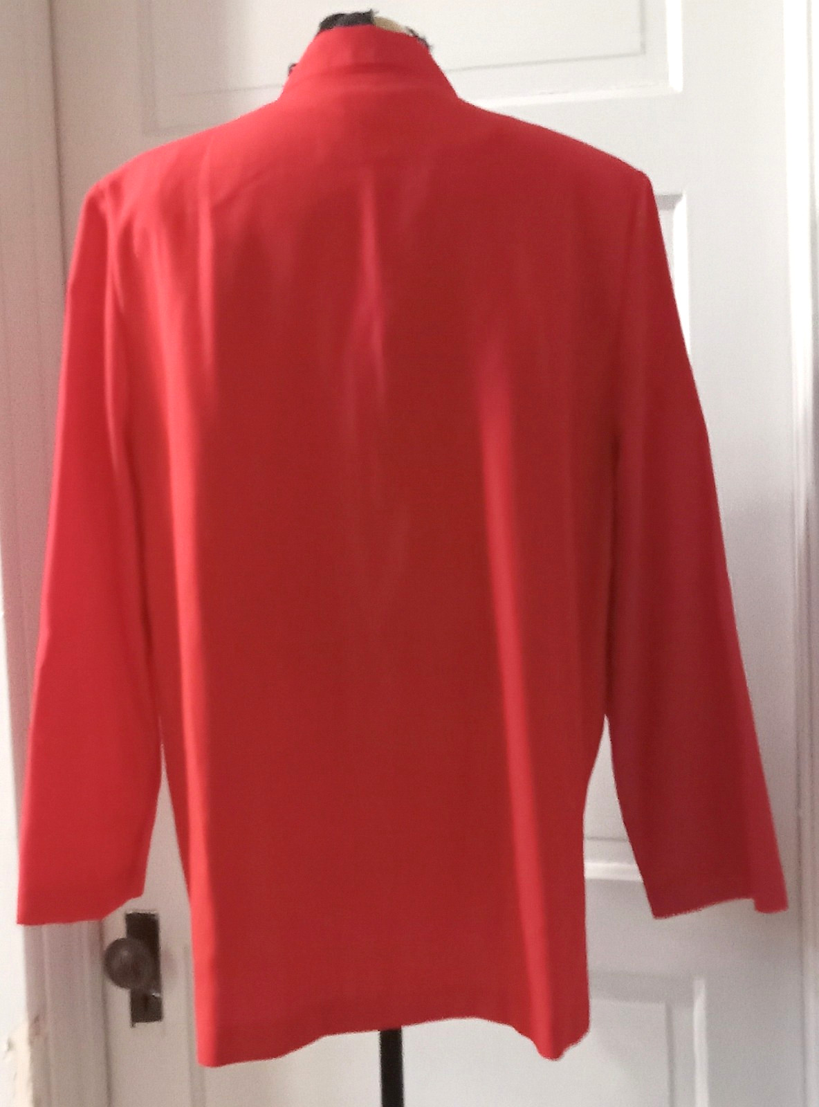 90&rsquo;s ALFRED DUNNER Red 1 Button Front Unlined Suit Jacket Blazer 16