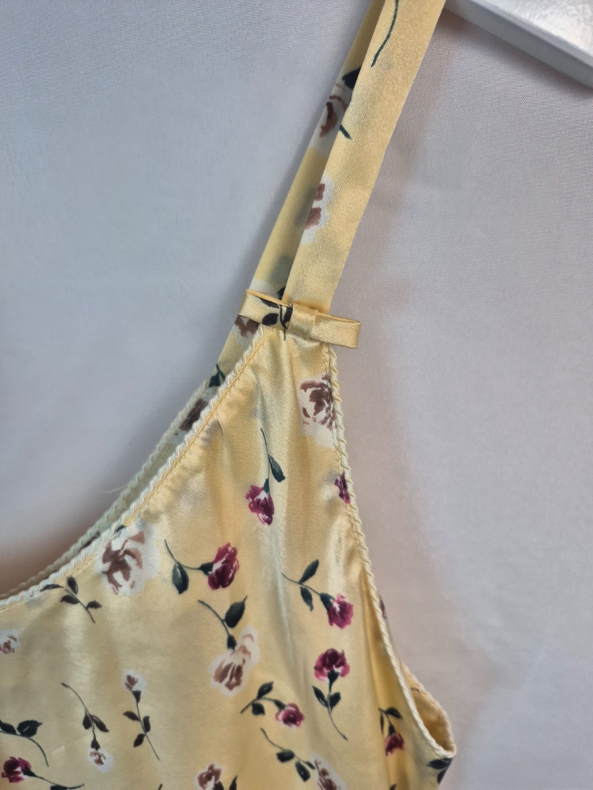 VTG Christian Dior slip dress or nightgown floral romantic size L luxury