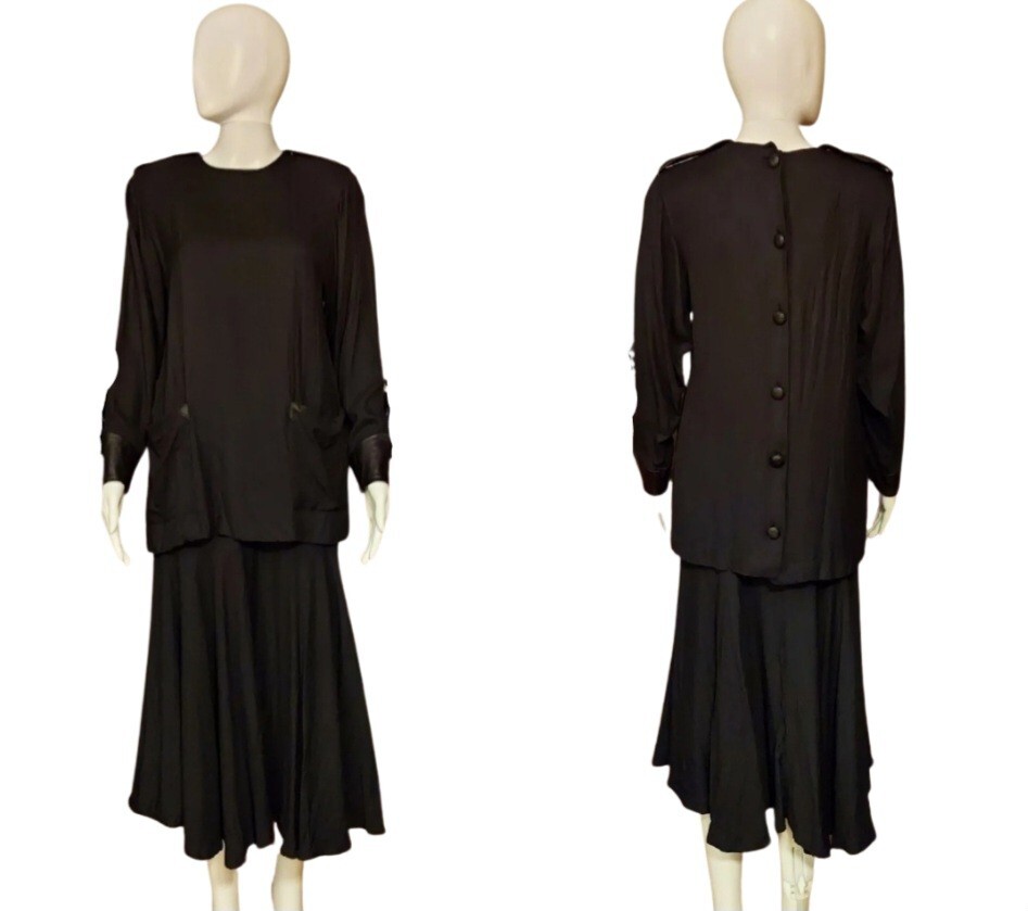 Vintage 80&rsquo;s D&rsquo;Albert Ltd. Button Back Tunic And Skirt Set Size 5-6 Made In USA
