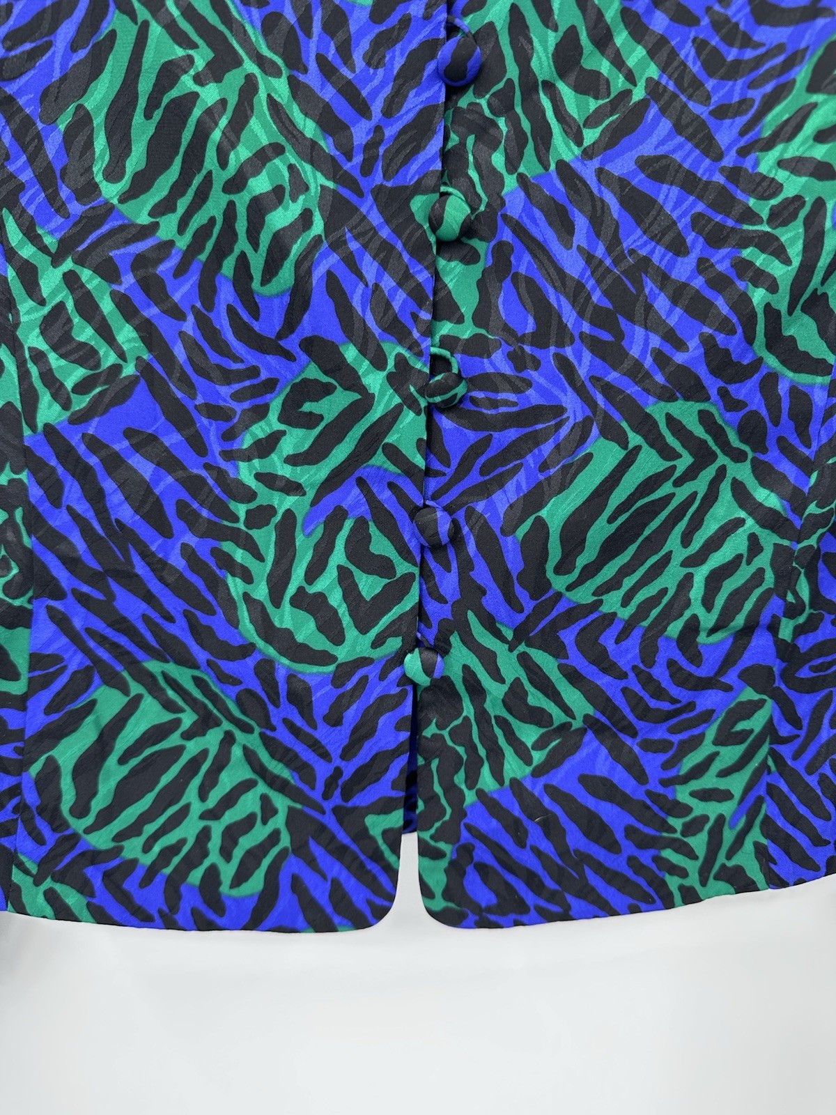 vintage 90s Y2K 2 piece skirt suit business 8 green purple office siren