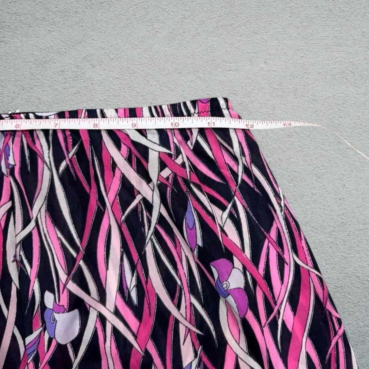 Emilio Pucci Vintage Pink Black Purple White Mini Skirt