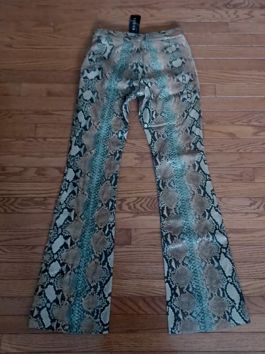 1990&rsquo;s Tom Ford for Gucci Genuine Python skin pants Euro SIZE 42 NWT