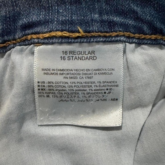 Old Navy Original Mid Rise Bootcut Jeans Blue Denim Size 16 Regular