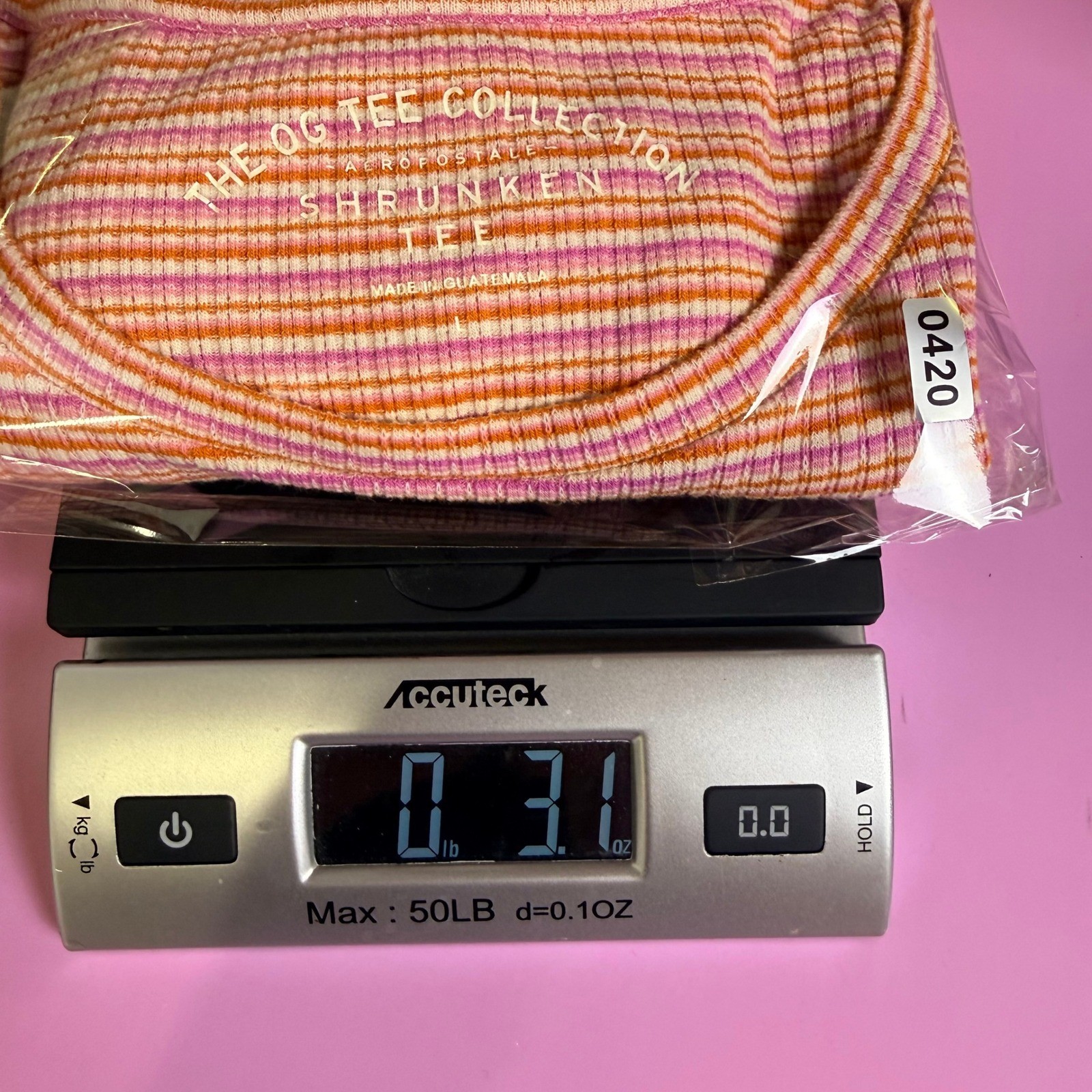 Y2K Aeropostale Shrunken Tee Ribbed Lettuce Edge Crop Top S Preppy 90&rsquo;s Retro