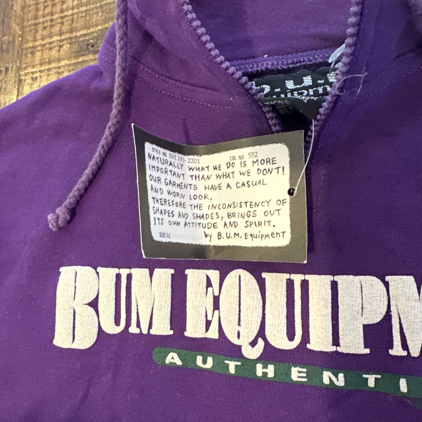 B.U.M. B U M Equipment Vintage Sweatshirt Women&rsquo;s Medium M Purple NWT NEW