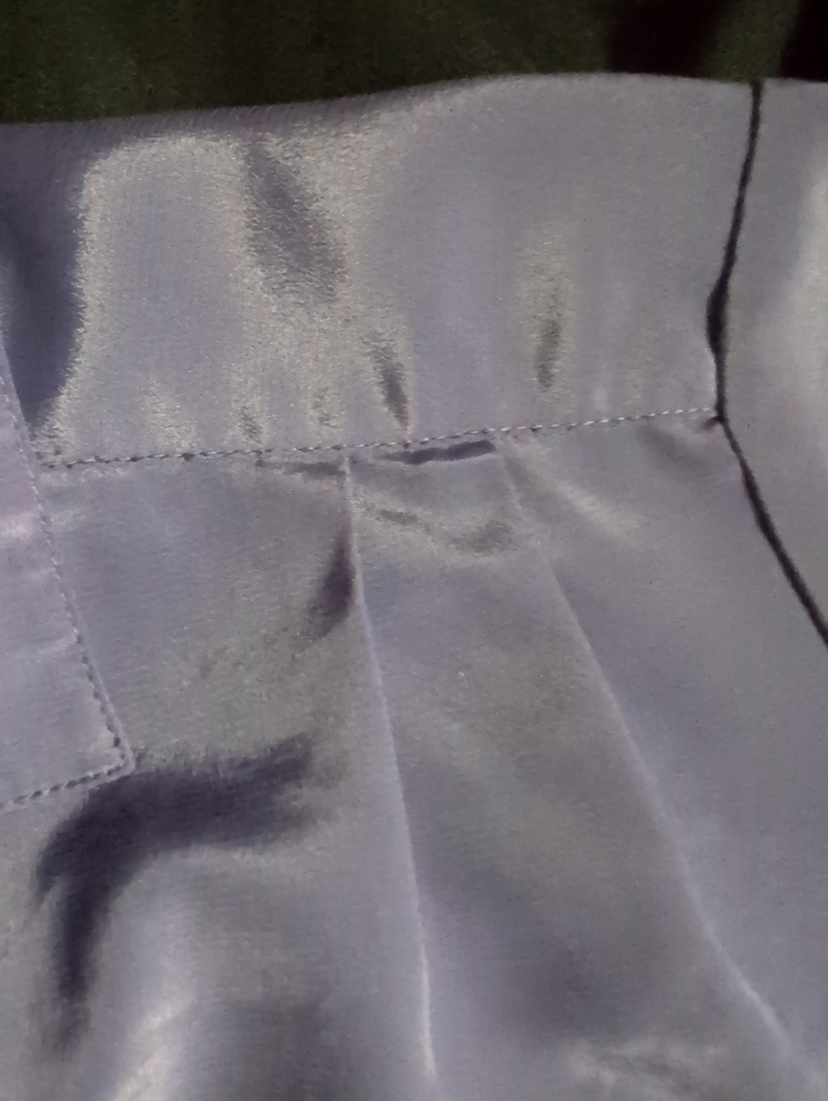 Vintage Summerfield Purple Camp Shirt Size 12 Hidden Button Pleated Blouse 80-90
