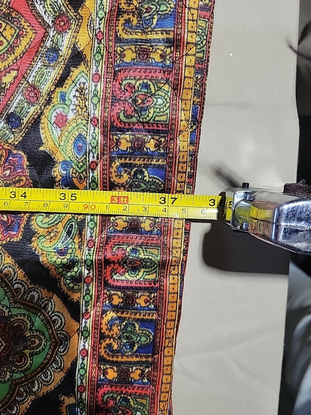 Vintage 1970&rsquo;s Nu Mode Hippie Boho Print Long Maxi skirt