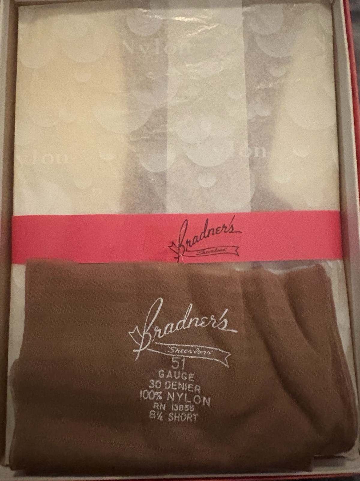 Vintage Bradner’s Sheerlons Nylon Stockings Lot 6 Pair Sz 8.5 Short B6-2