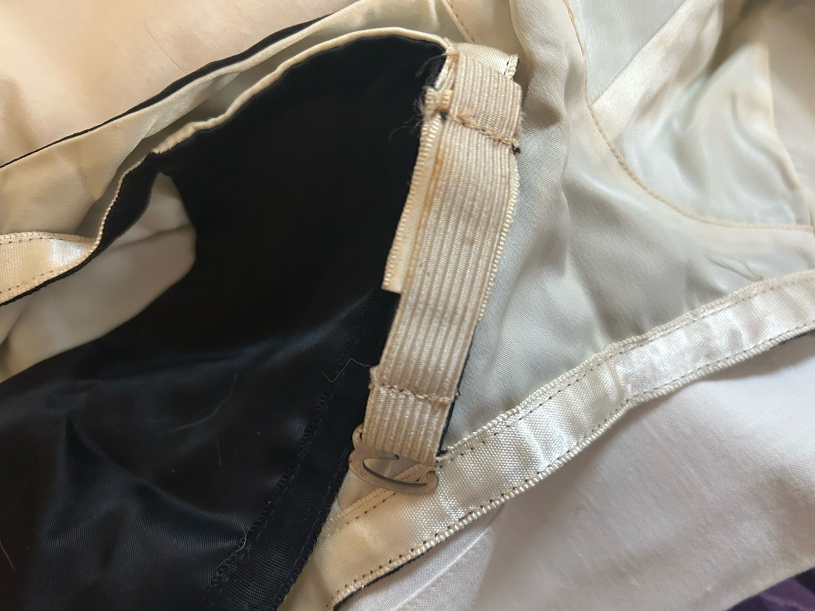 Vintage Bra Lovable Black Rayon 38B