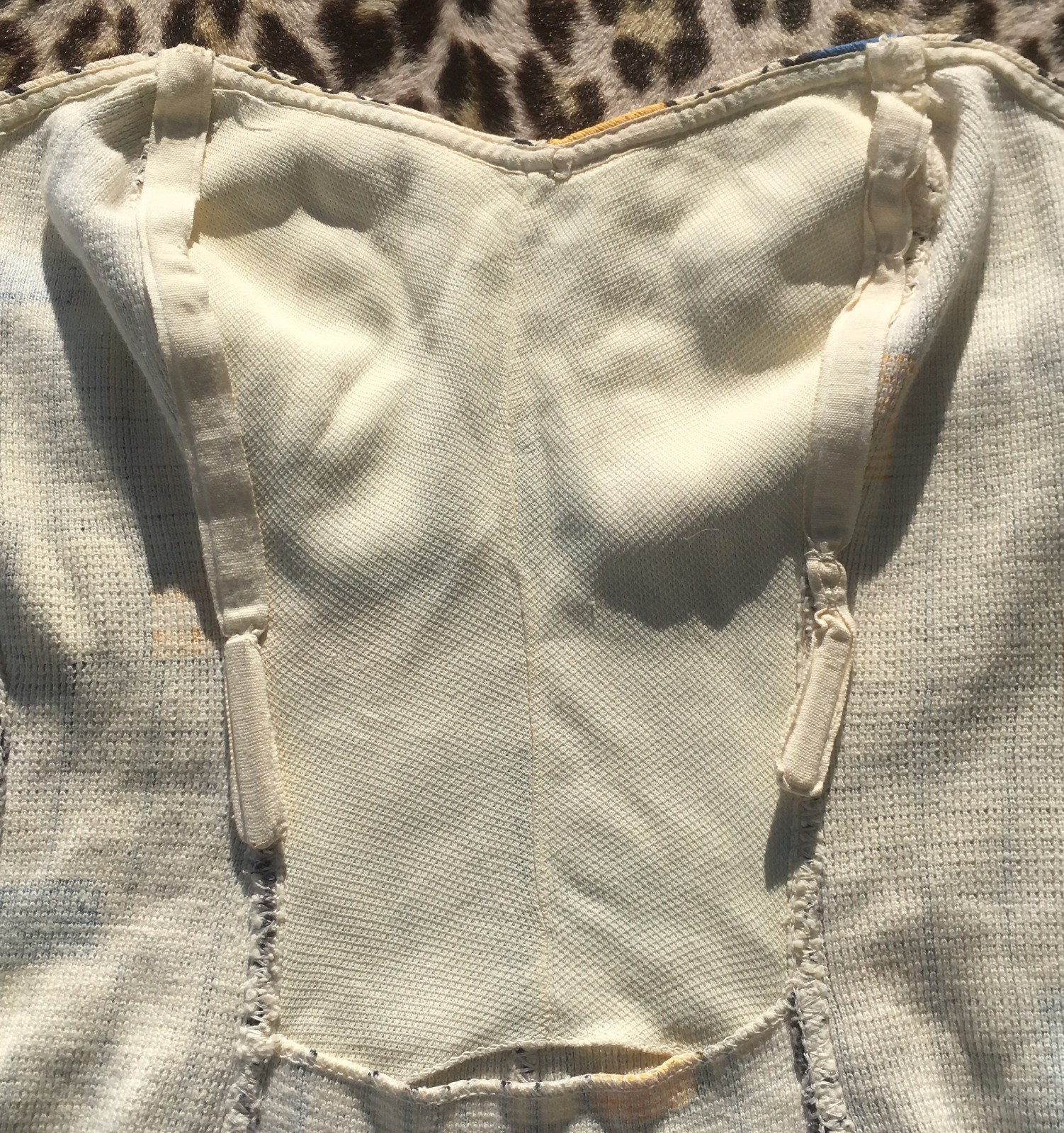 JANTZEN 1950s PIN-UP BOMBSHELL STRAPLESS SWIMSUIT~ MADE IN FRANCE~RARE VINTAGE~S