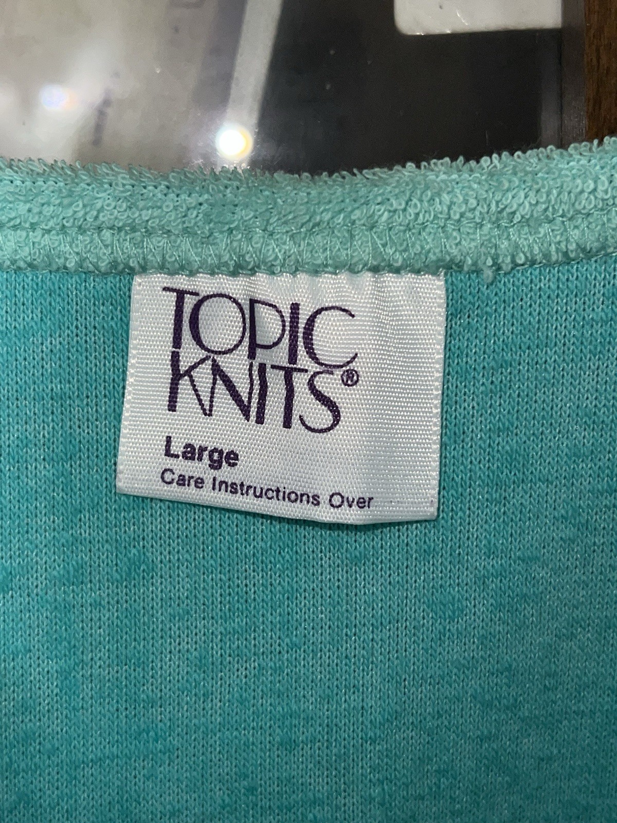 NWT VTG Topic Knits Terry Tank Top w/Mesh Sides Sz LG 1980s Boscov’s