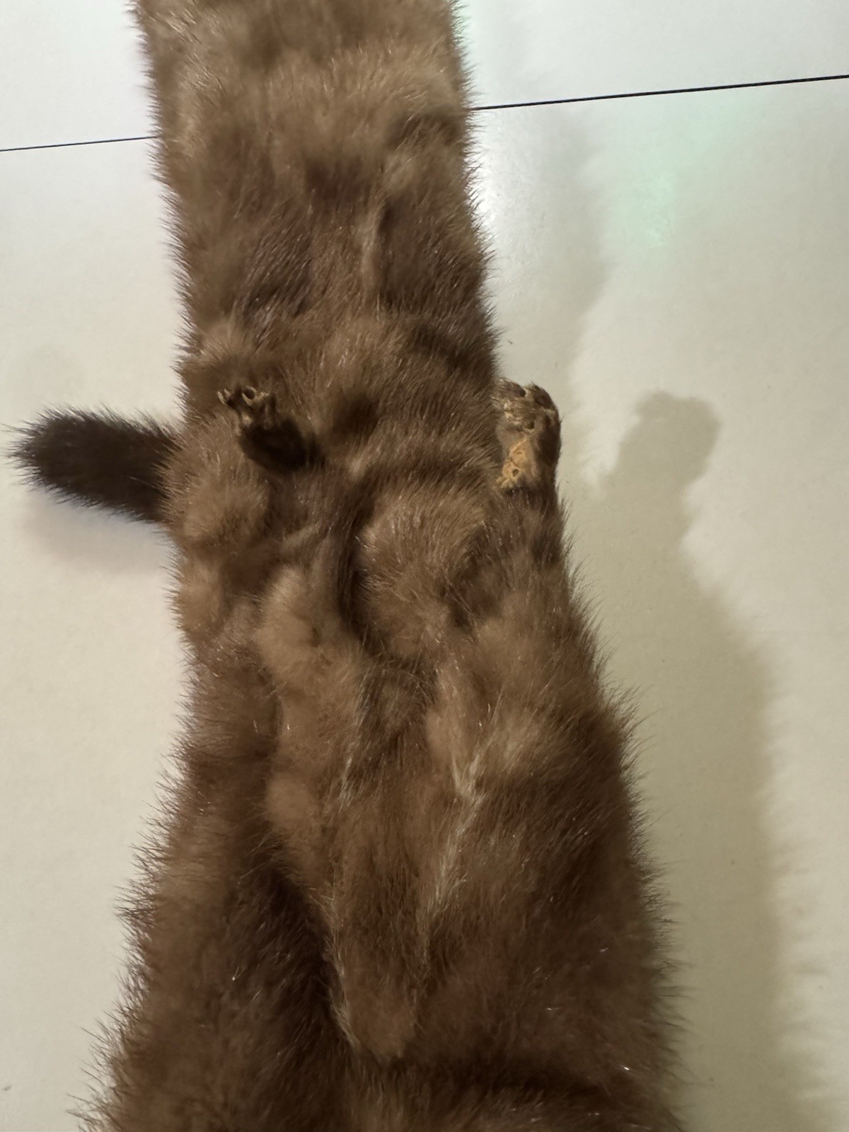 1930-40’s Mink stole Double Headed Clip On