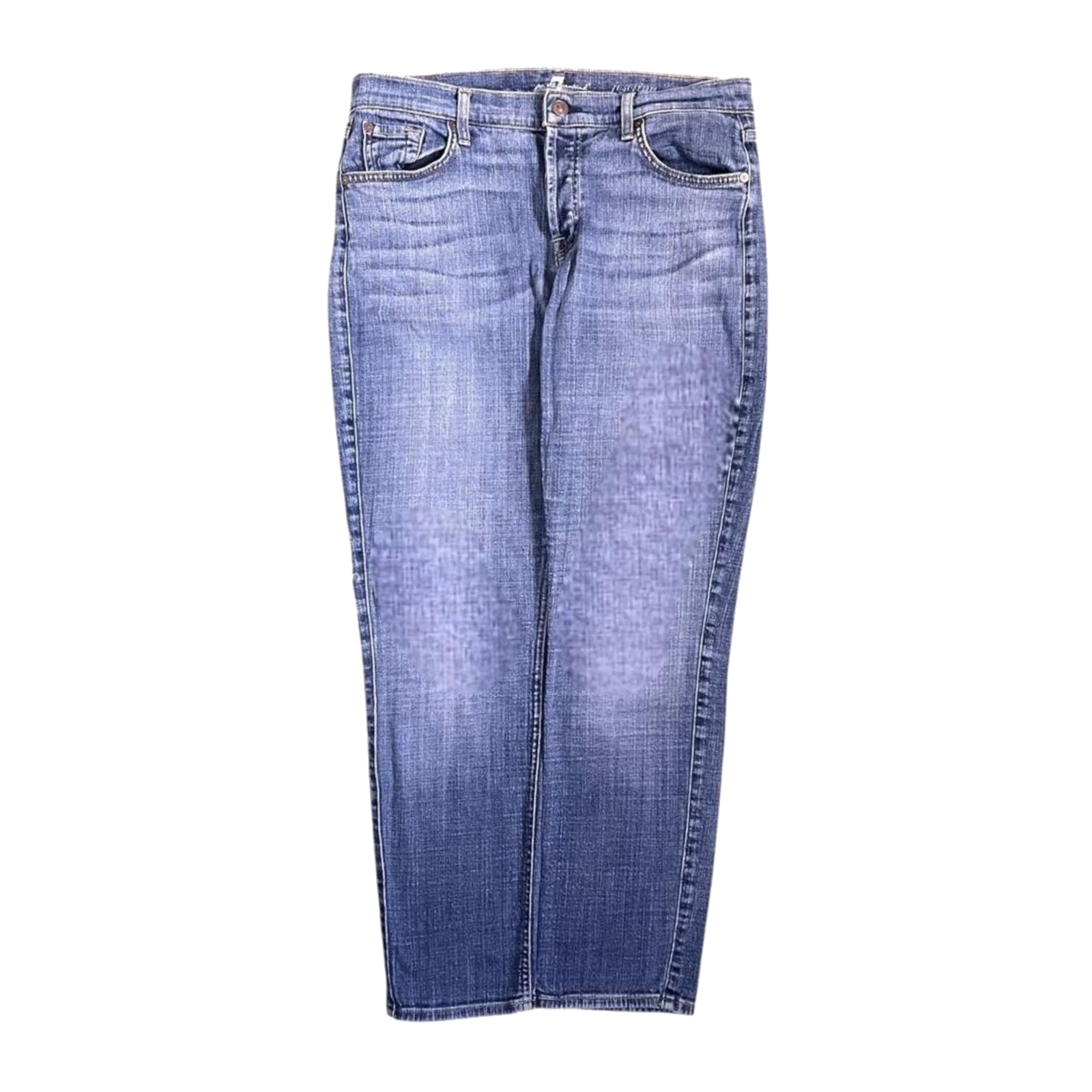 7 For All Mankind Y2K Women&rsquo;s Low Rise Straight Leg Denim Jean 6