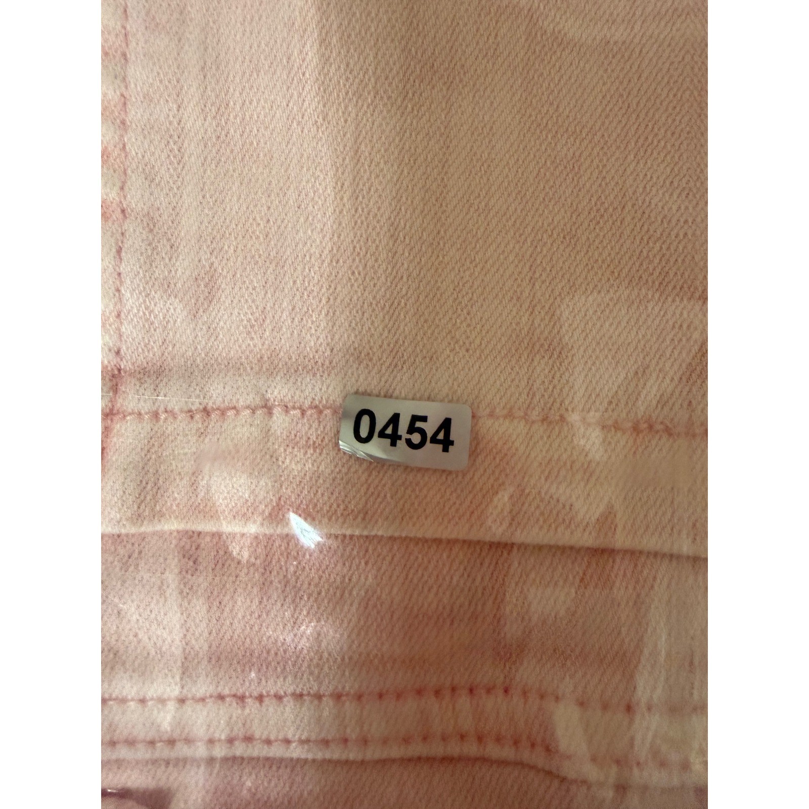Vervet Pink Cropped Jeans Button Fly Patch Pocket Raw Hem Barbiecore 24